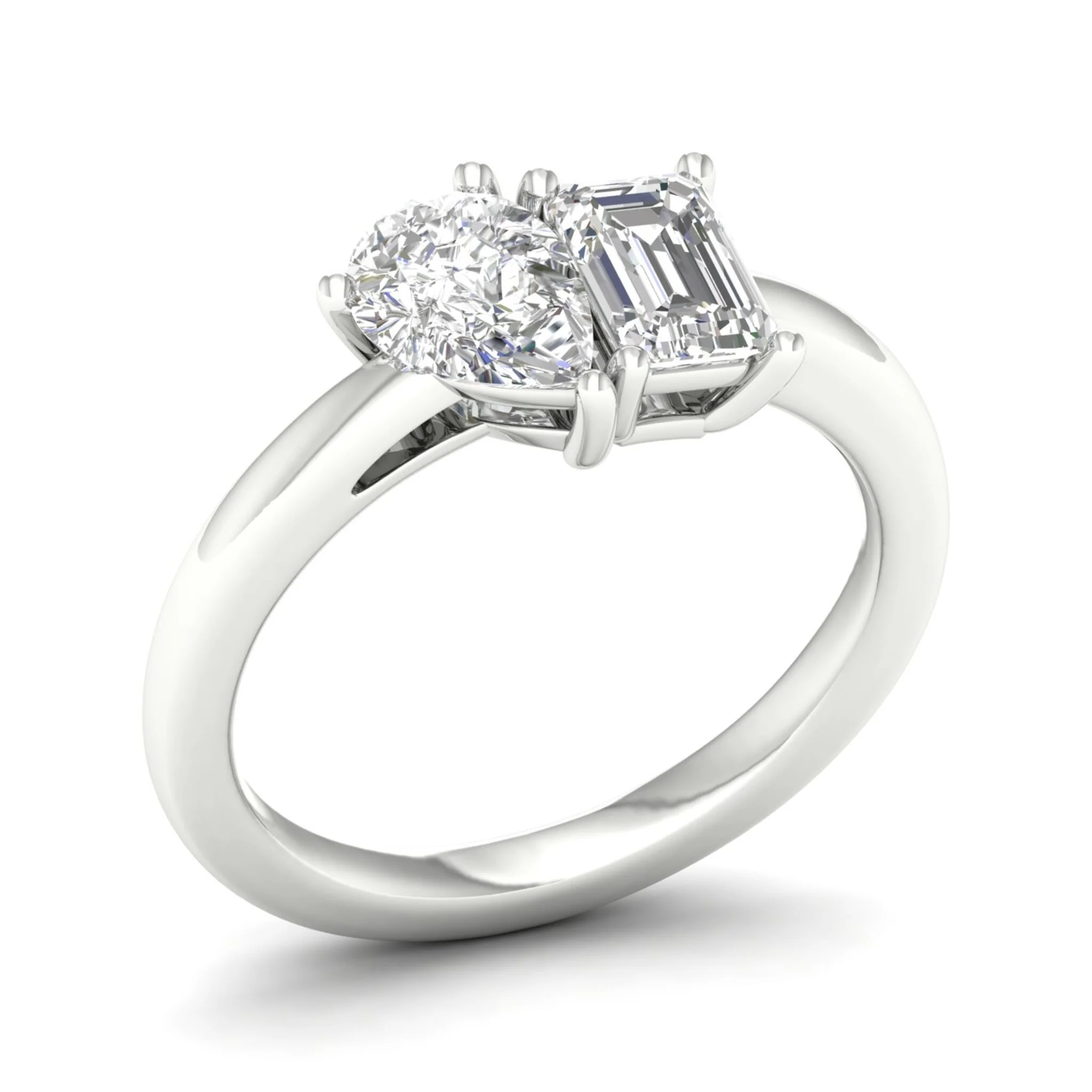 2 ctw Pear Emerald Noi Ring - Image 9