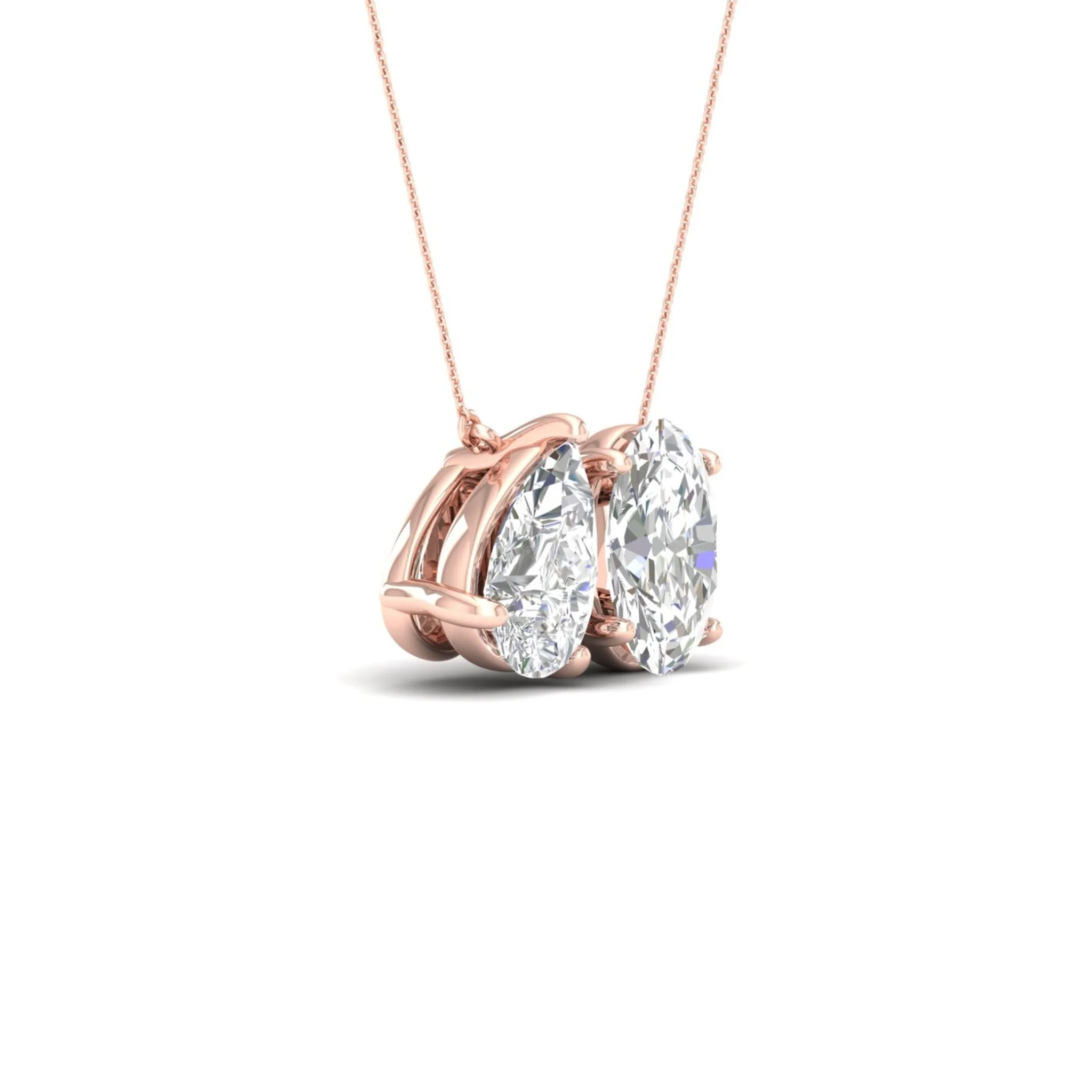 2 ctw Pear Oval Noi Pendant - Image 10