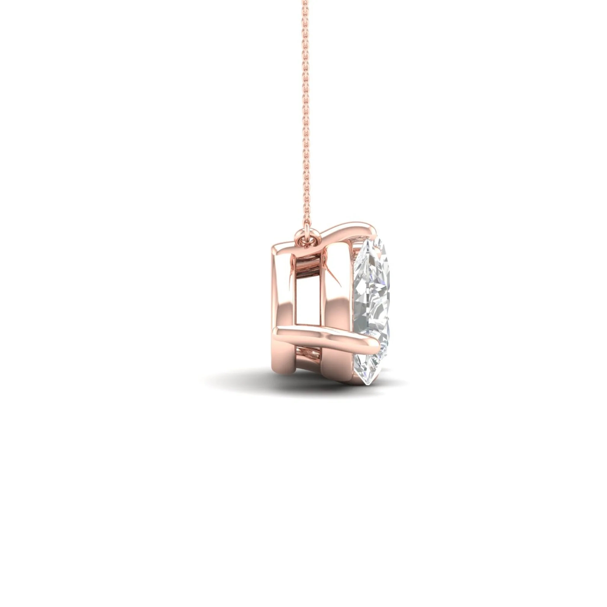 2 ctw Pear Oval Noi Pendant - Image 11