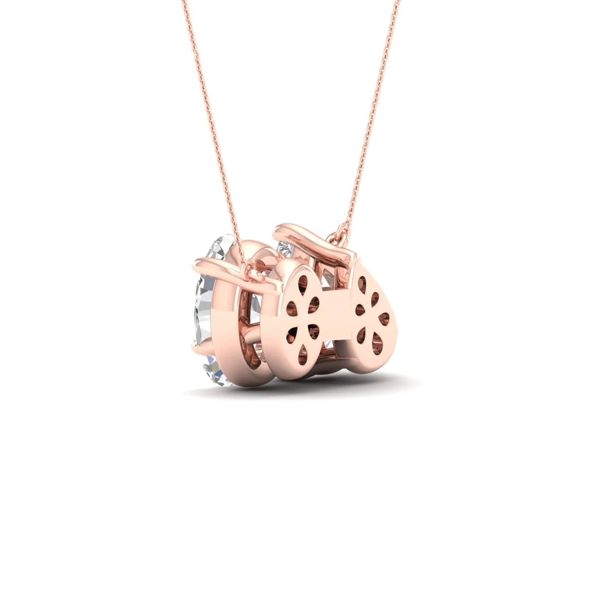 2 ctw Pear Oval Noi Pendant - Image 12