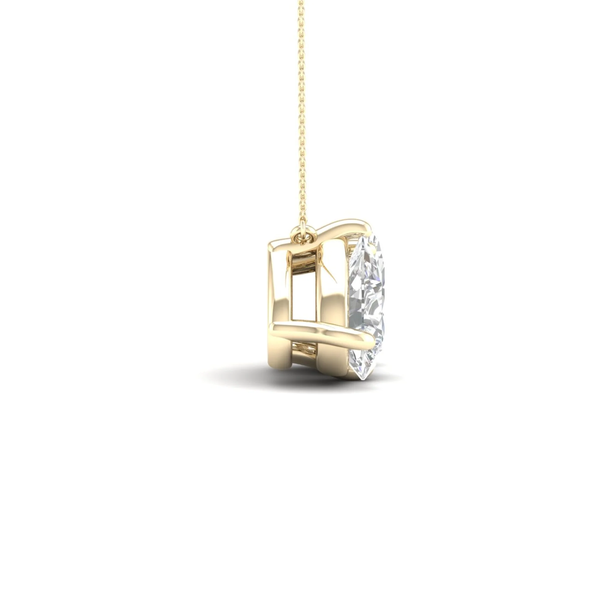 2 ctw Pear Oval Noi Pendant - Image 3