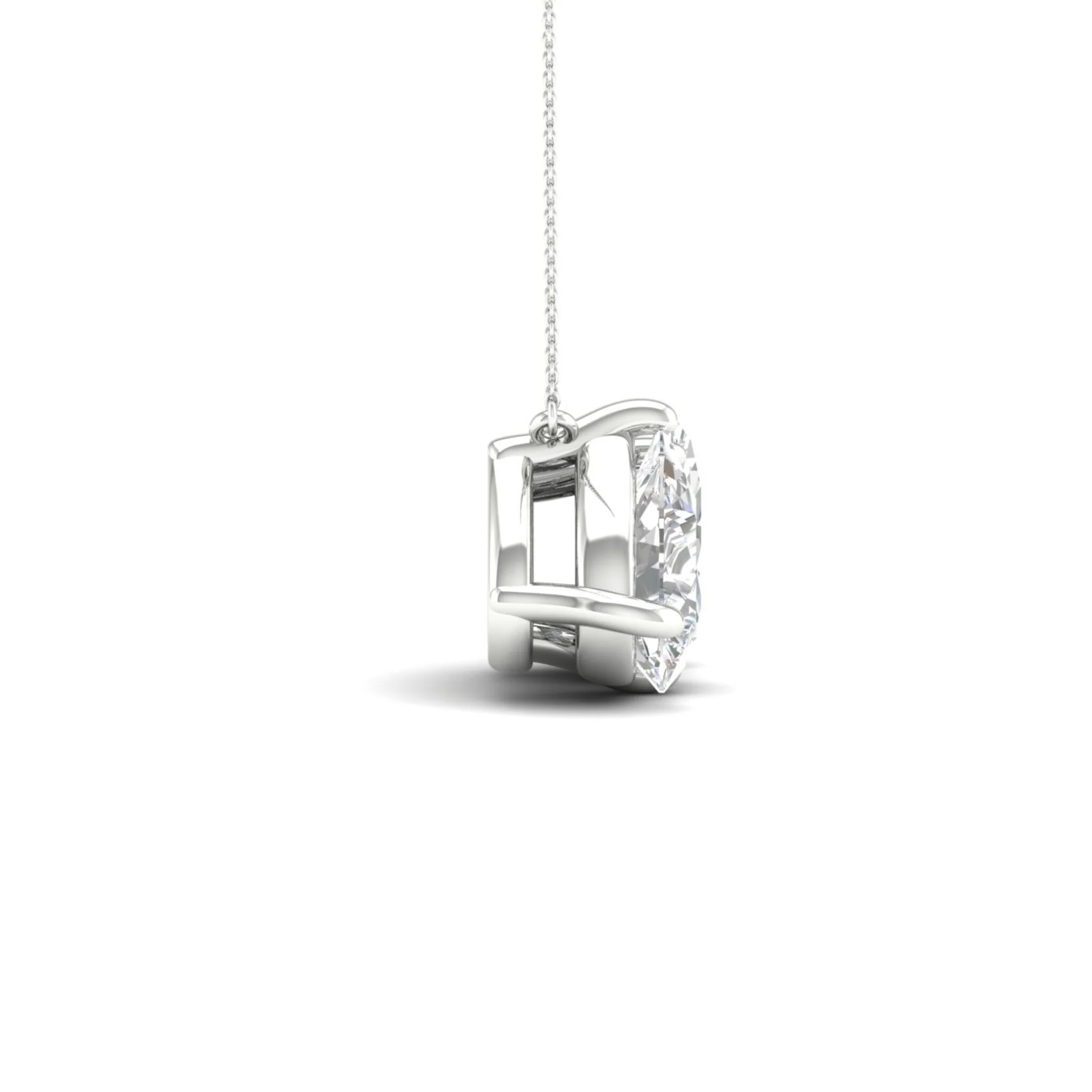 2 ctw Pear Oval Noi Pendant - Image 7