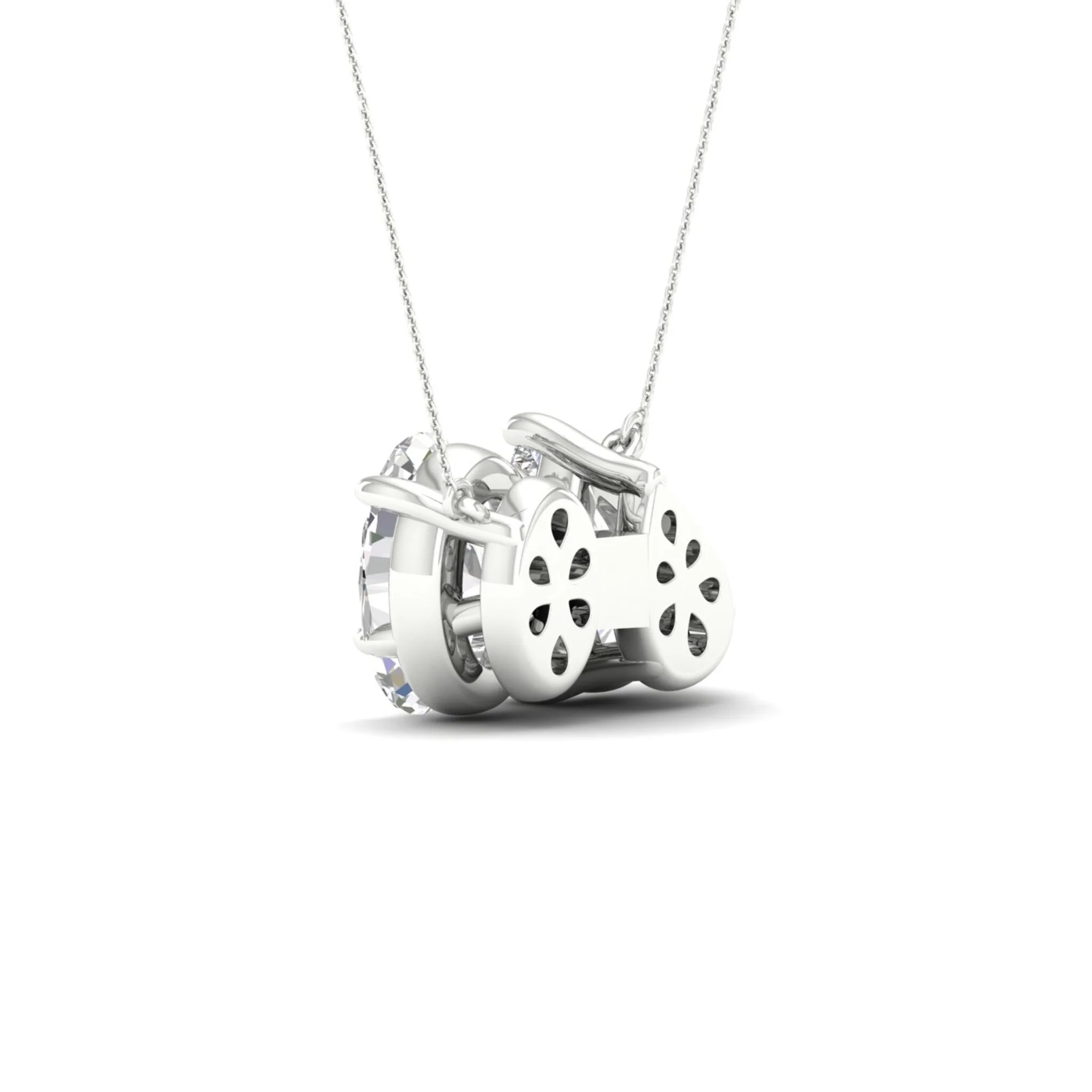2 ctw Pear Oval Noi Pendant - Image 8