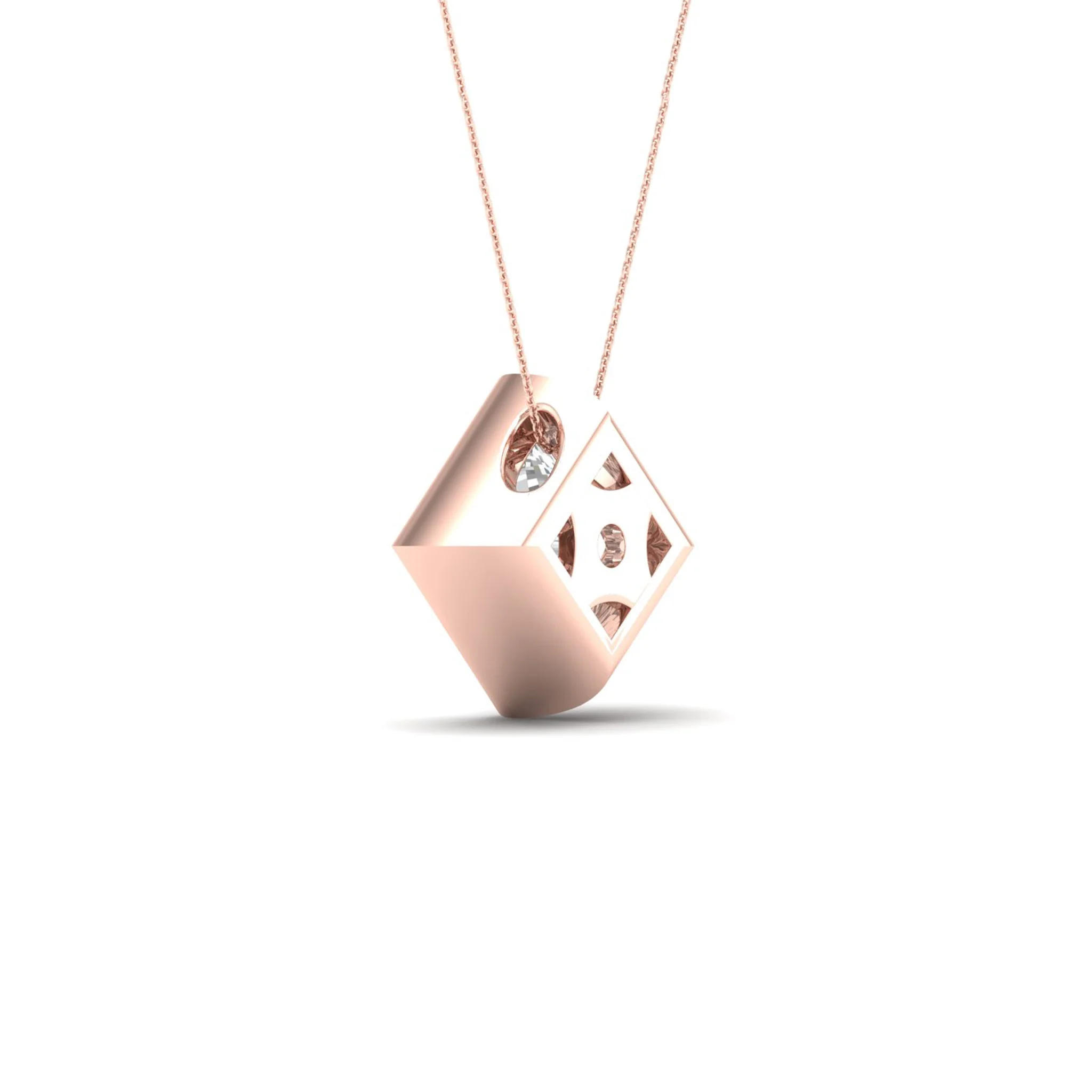 2 ctw Princess Bezel Set Solitaire Pendant - Image 12