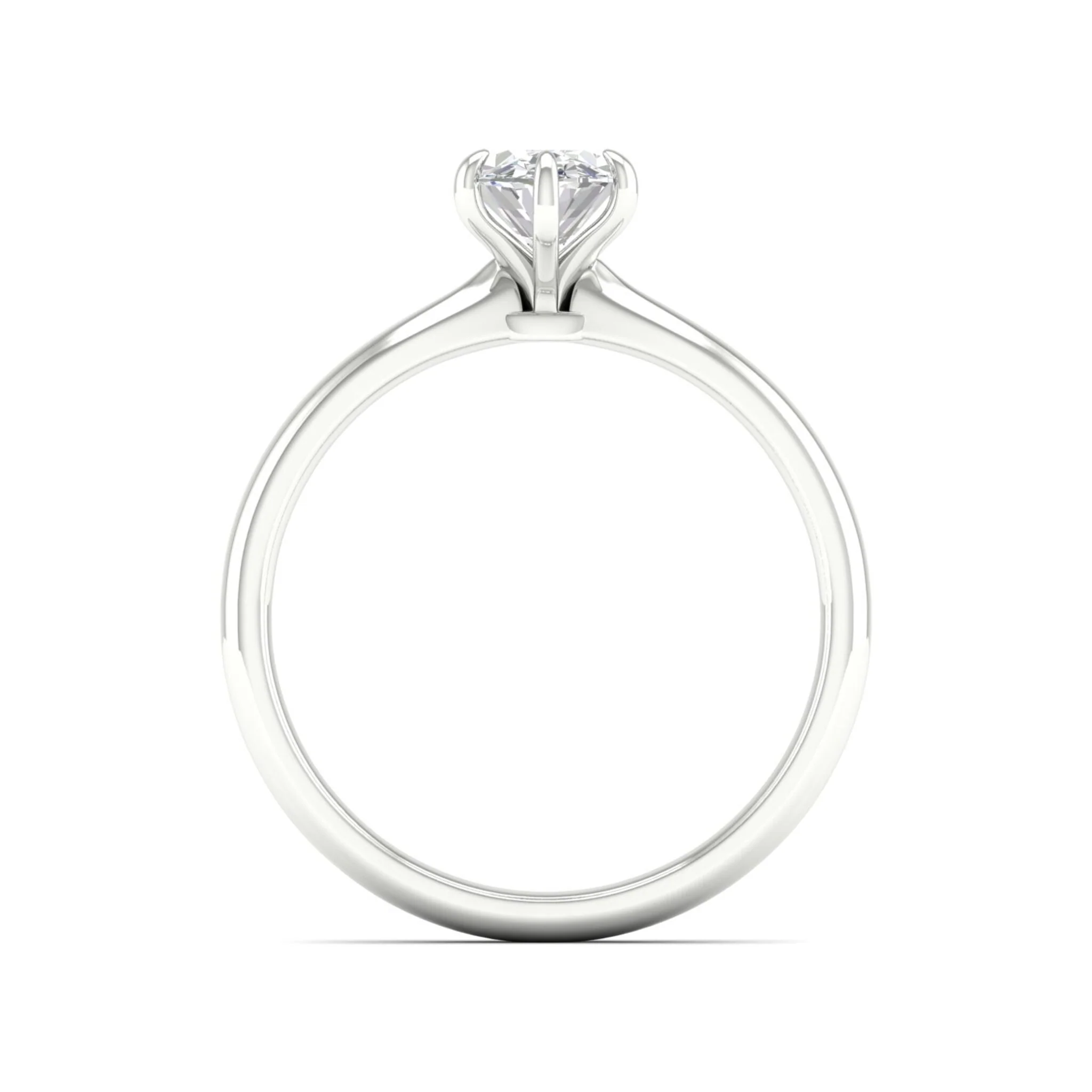 3/4 Ctw Classic Oval Cut Lab Created Diamond Solitaire Ring 18k Solid Gold - Image 11