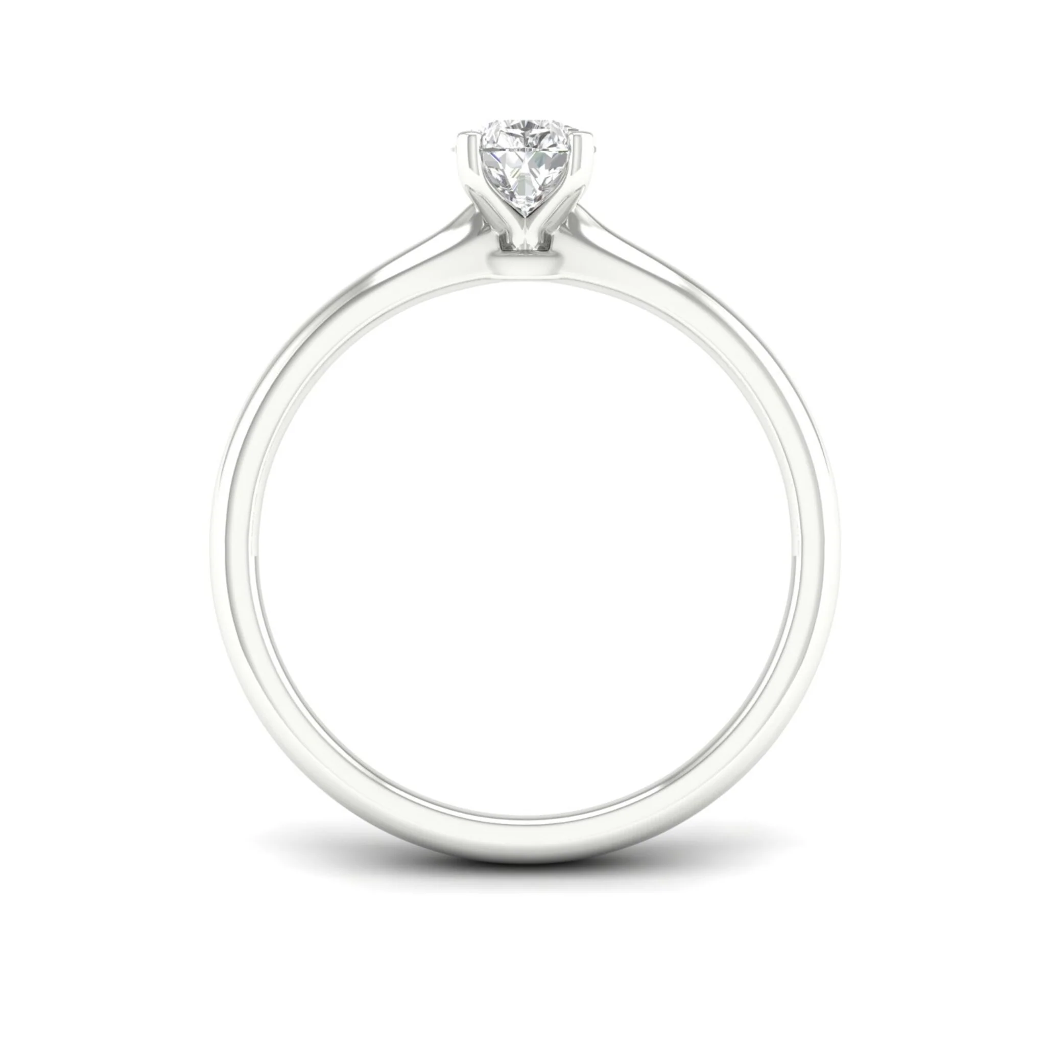 3/4 Ctw Classic Pear Cut Lab Grown Diamond Solitaire Ring 18k Solid Gold - Image 10