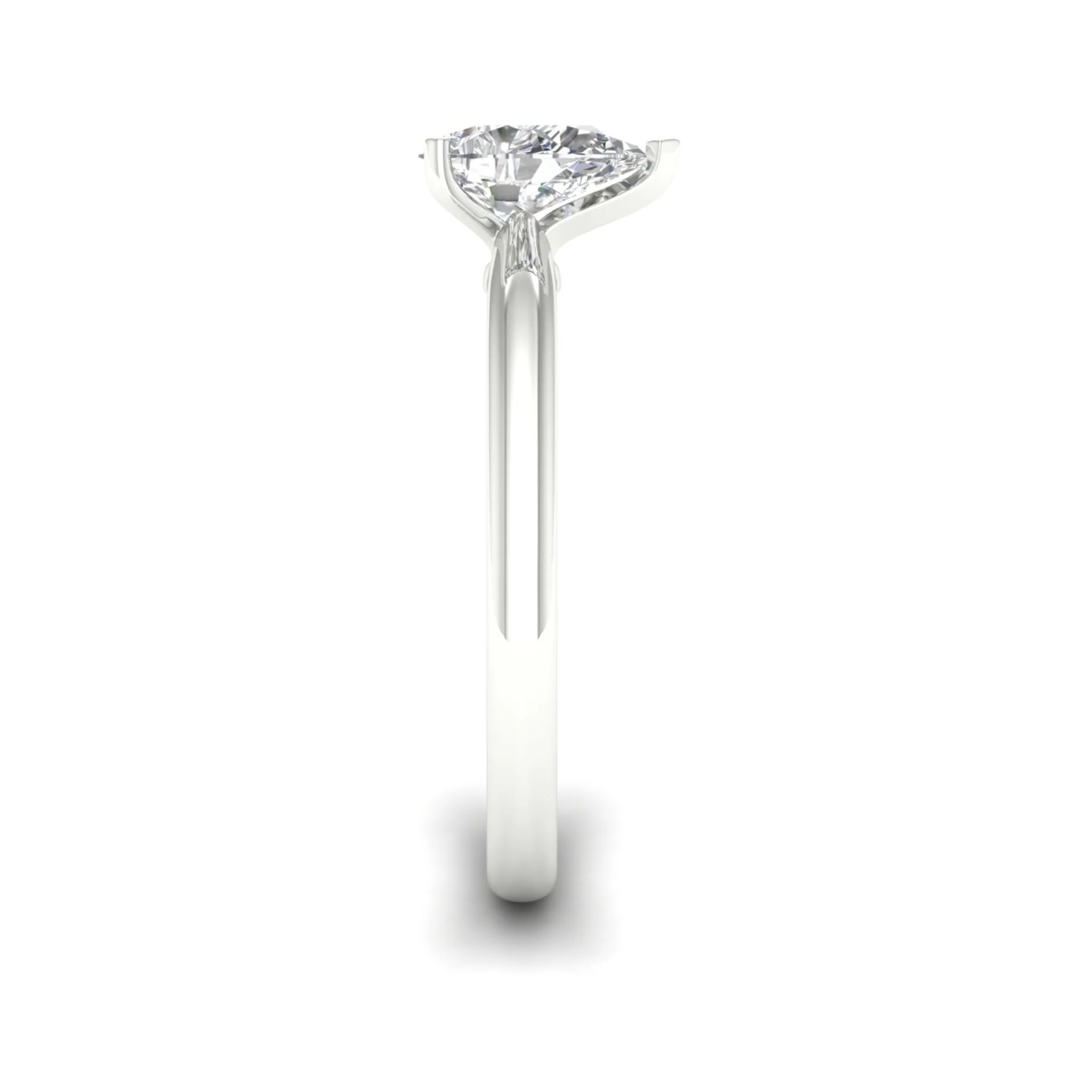 3/4 Ctw Classic Pear Cut Lab Grown Diamond Solitaire Ring 18k Solid Gold - Image 11