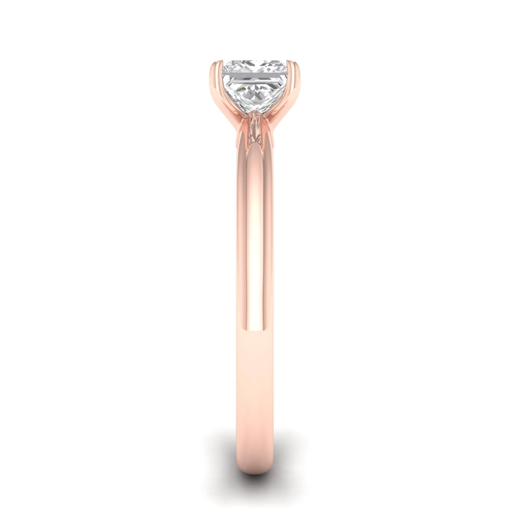 3/4 ctw Classic Princess Solitaire Ring - Image 11