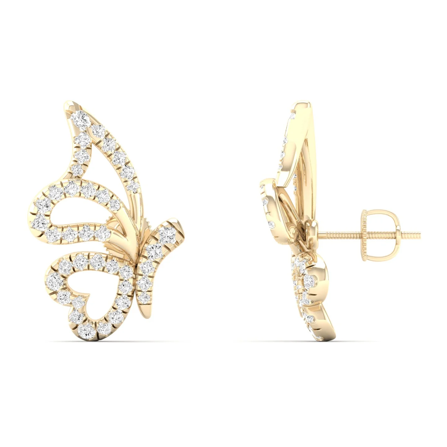 3/8 Ctw Flutter Fashion Ear Stud - Image 3