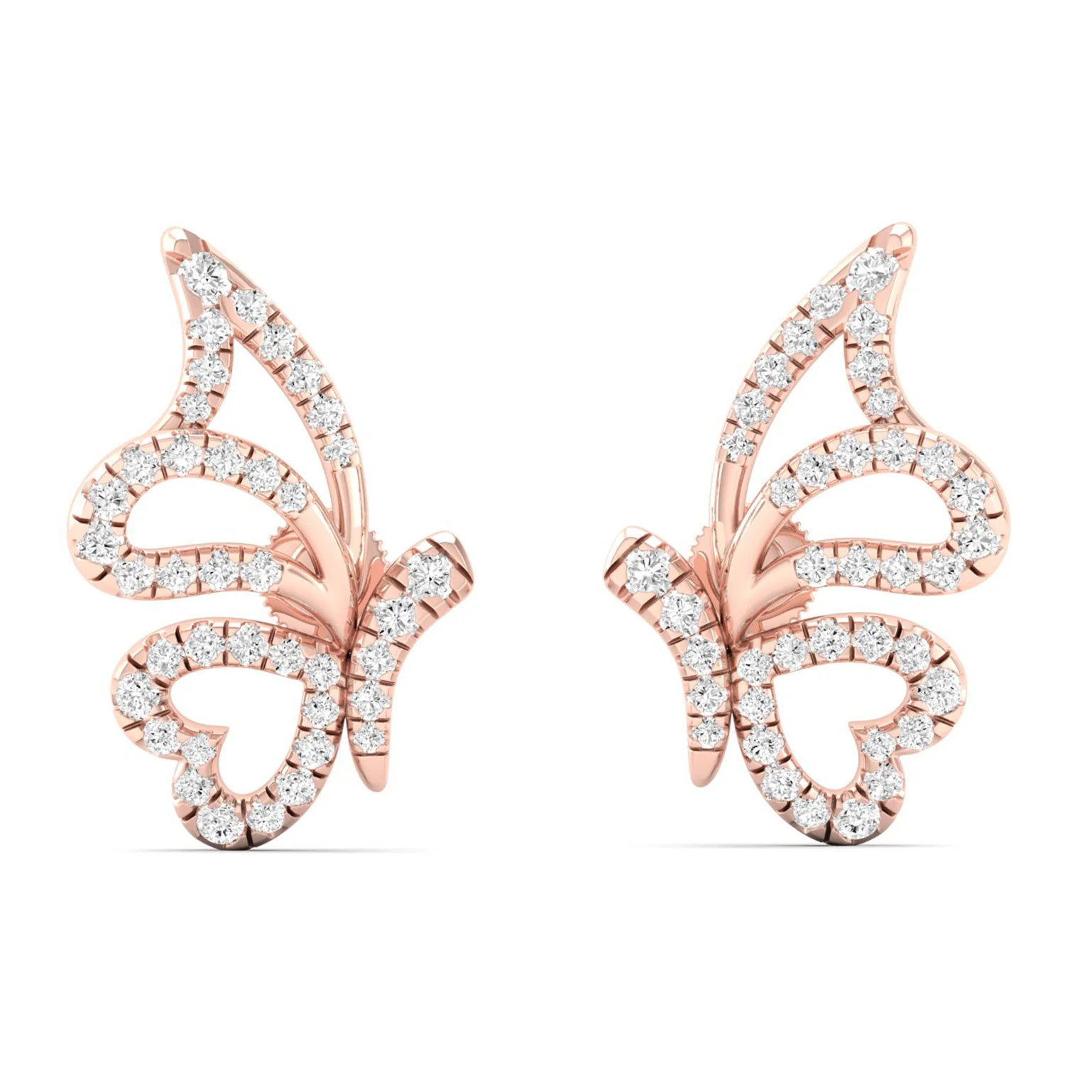 3/8 Ctw Flutter Fashion Ear Stud - Image 4