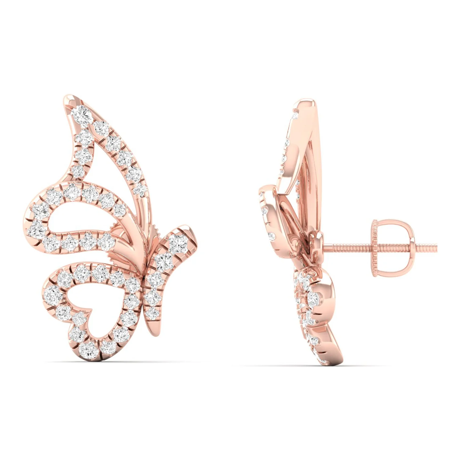 3/8 Ctw Flutter Fashion Ear Stud - Image 5