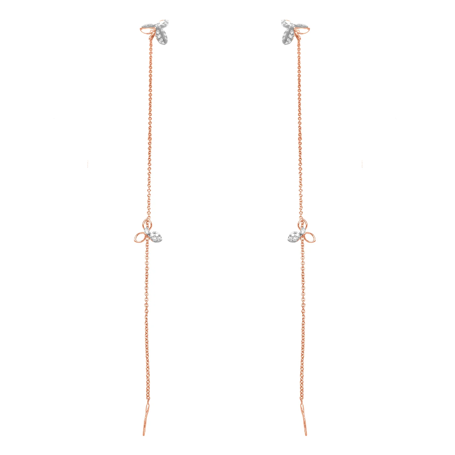 3/8 Ctw Iris Threader Fashion Earrings - Image 12