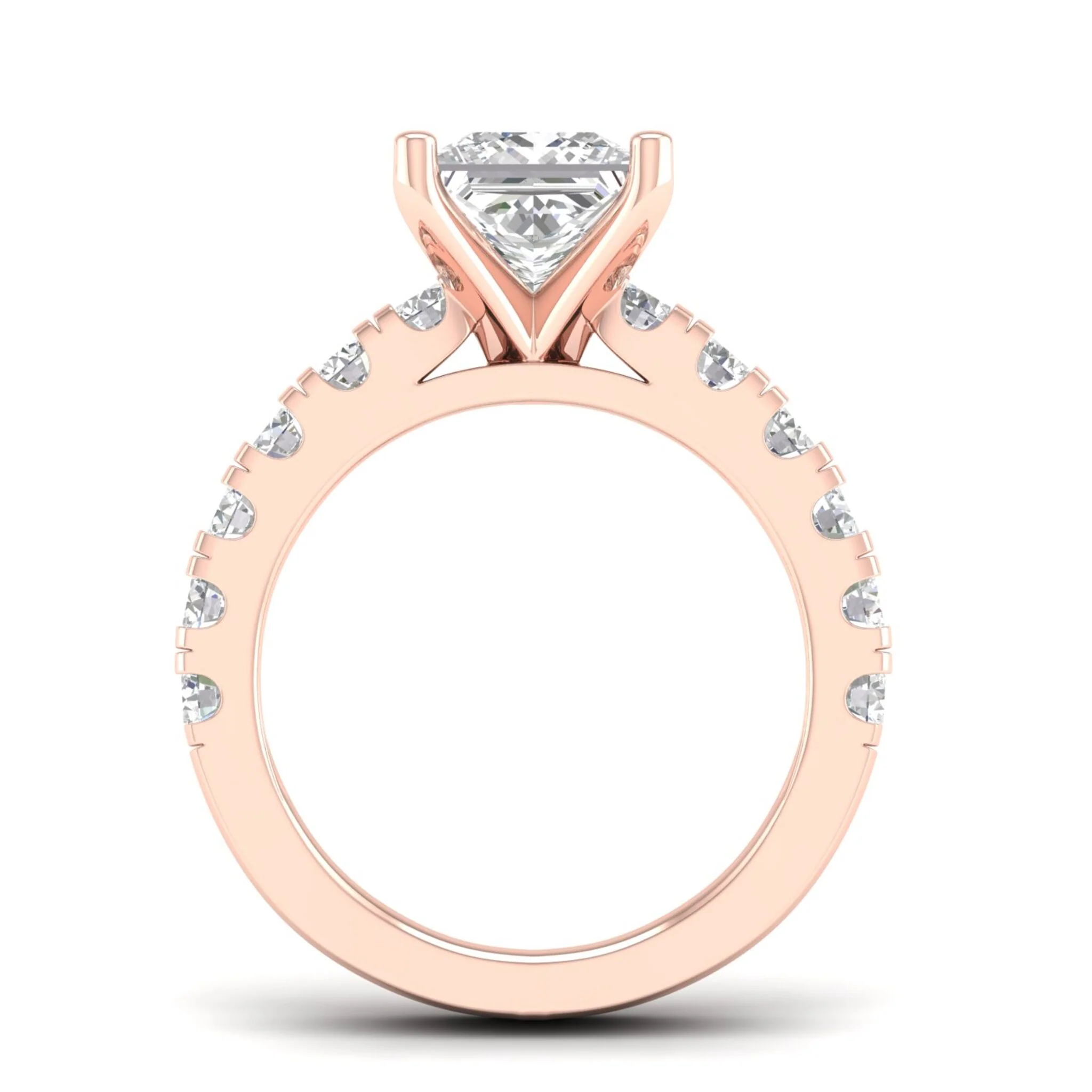 3 ctw Classic Princess Centre Engagement Ring - Image 10