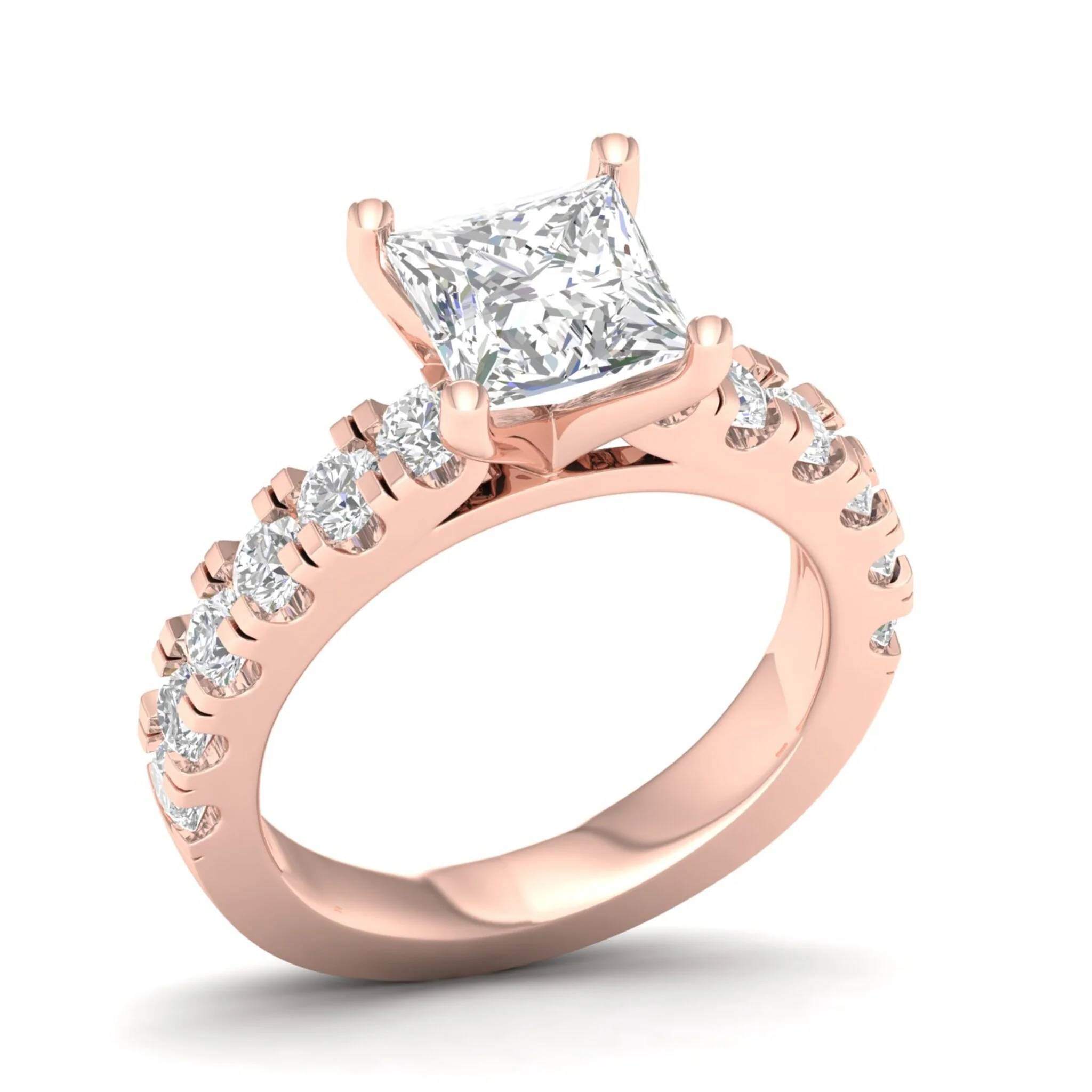3 ctw Classic Princess Centre Engagement Ring - Image 12