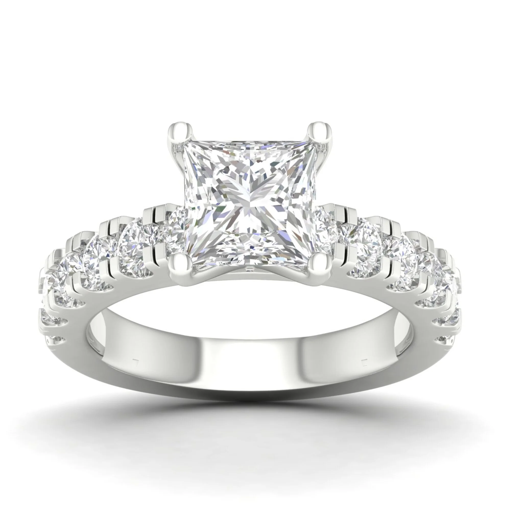 3 ctw Classic Princess Centre Engagement Ring - Image 5