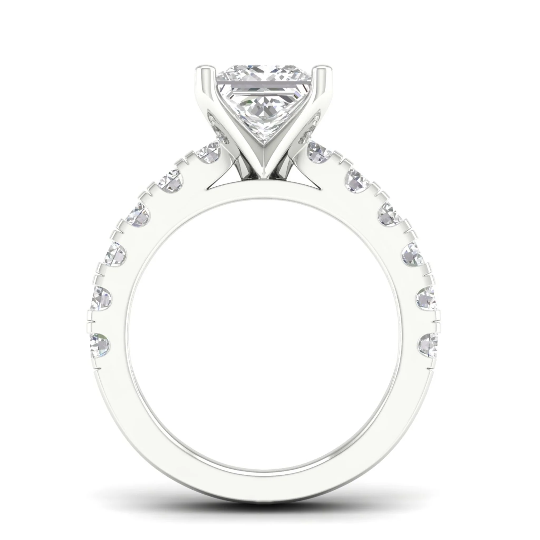 3 ctw Classic Princess Centre Engagement Ring - Image 6