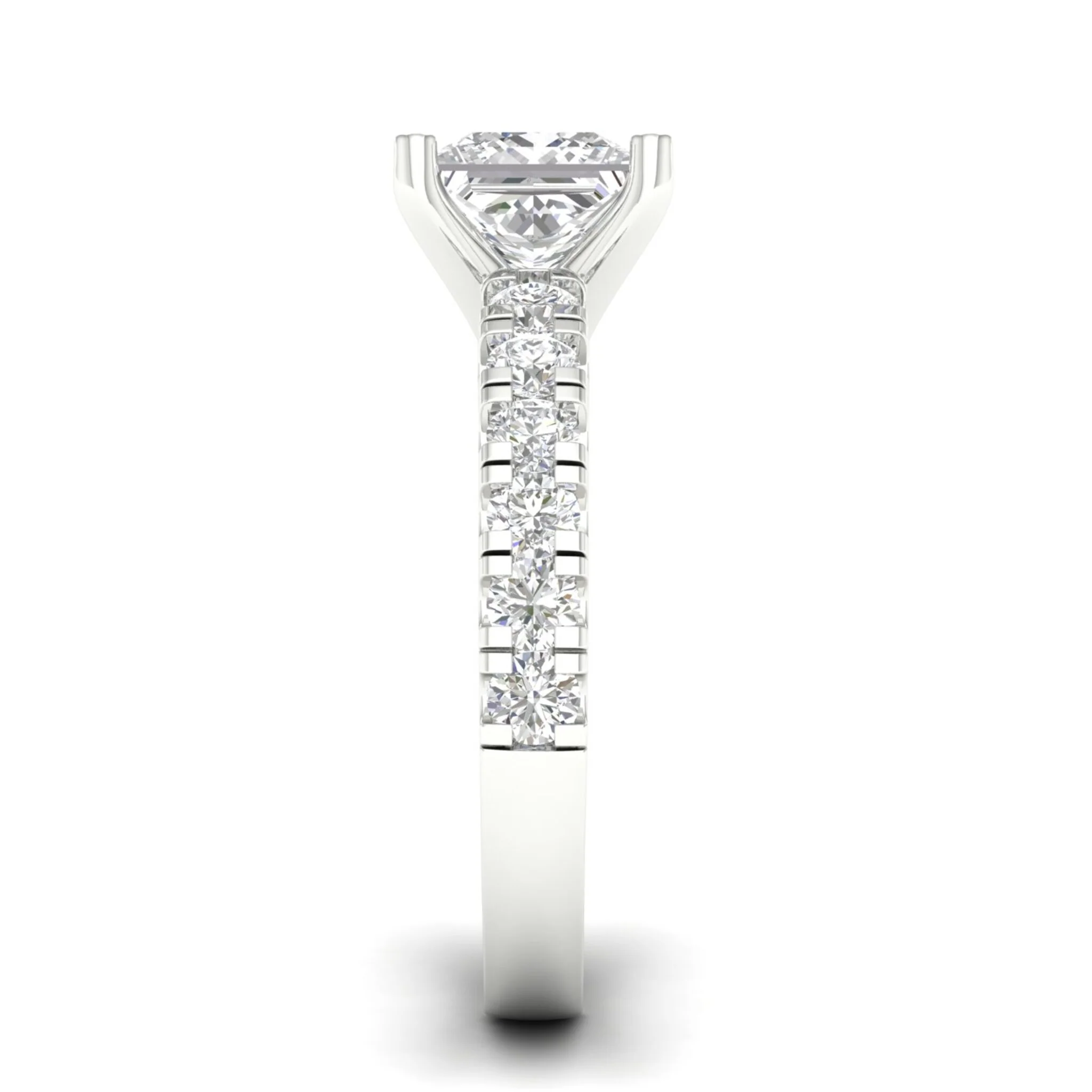 3 ctw Classic Princess Centre Engagement Ring - Image 7