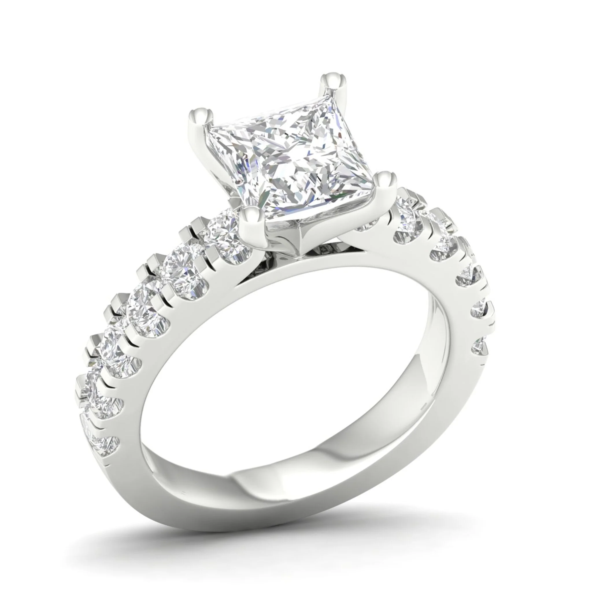 3 ctw Classic Princess Centre Engagement Ring - Image 8