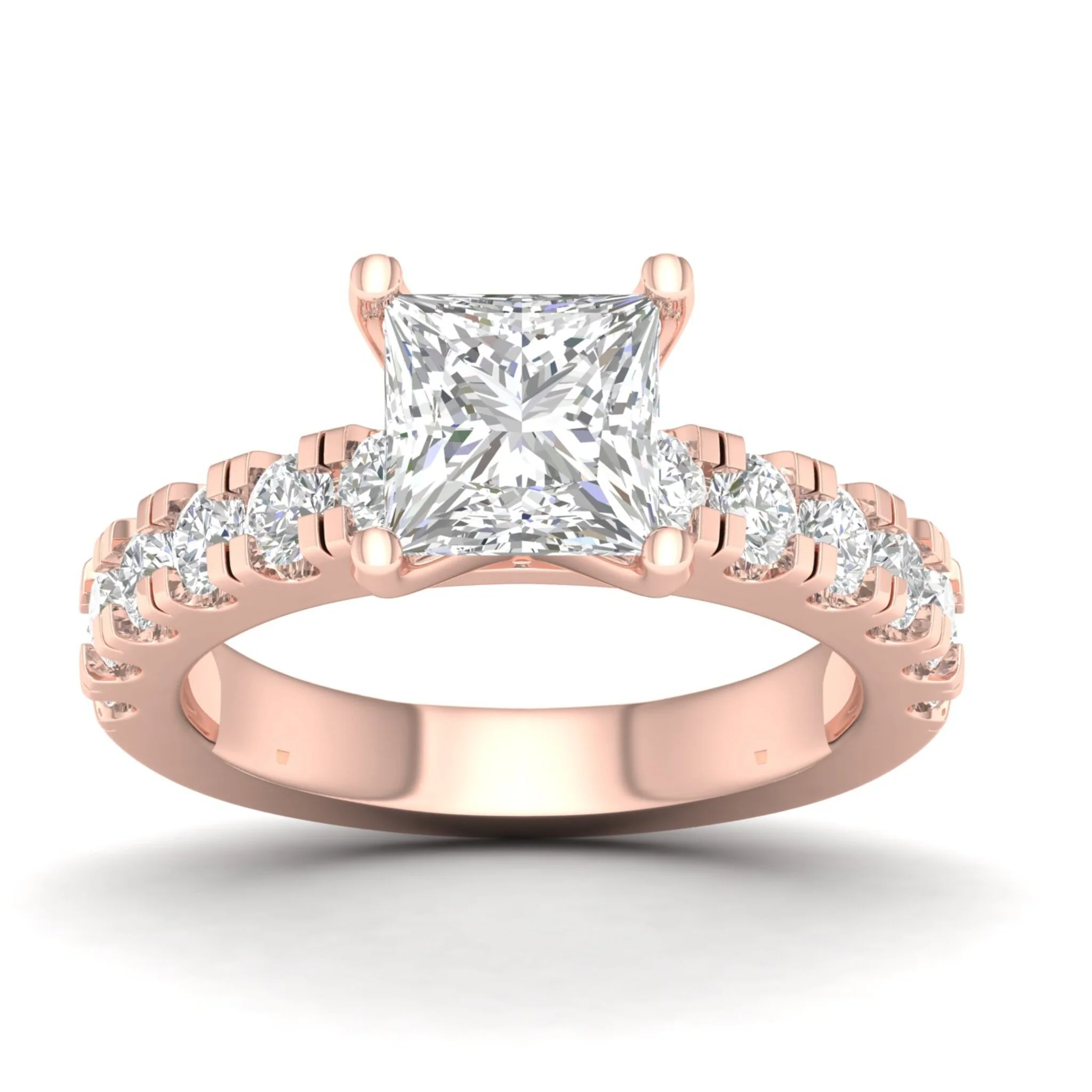 3 ctw Classic Princess Centre Engagement Ring - Image 9