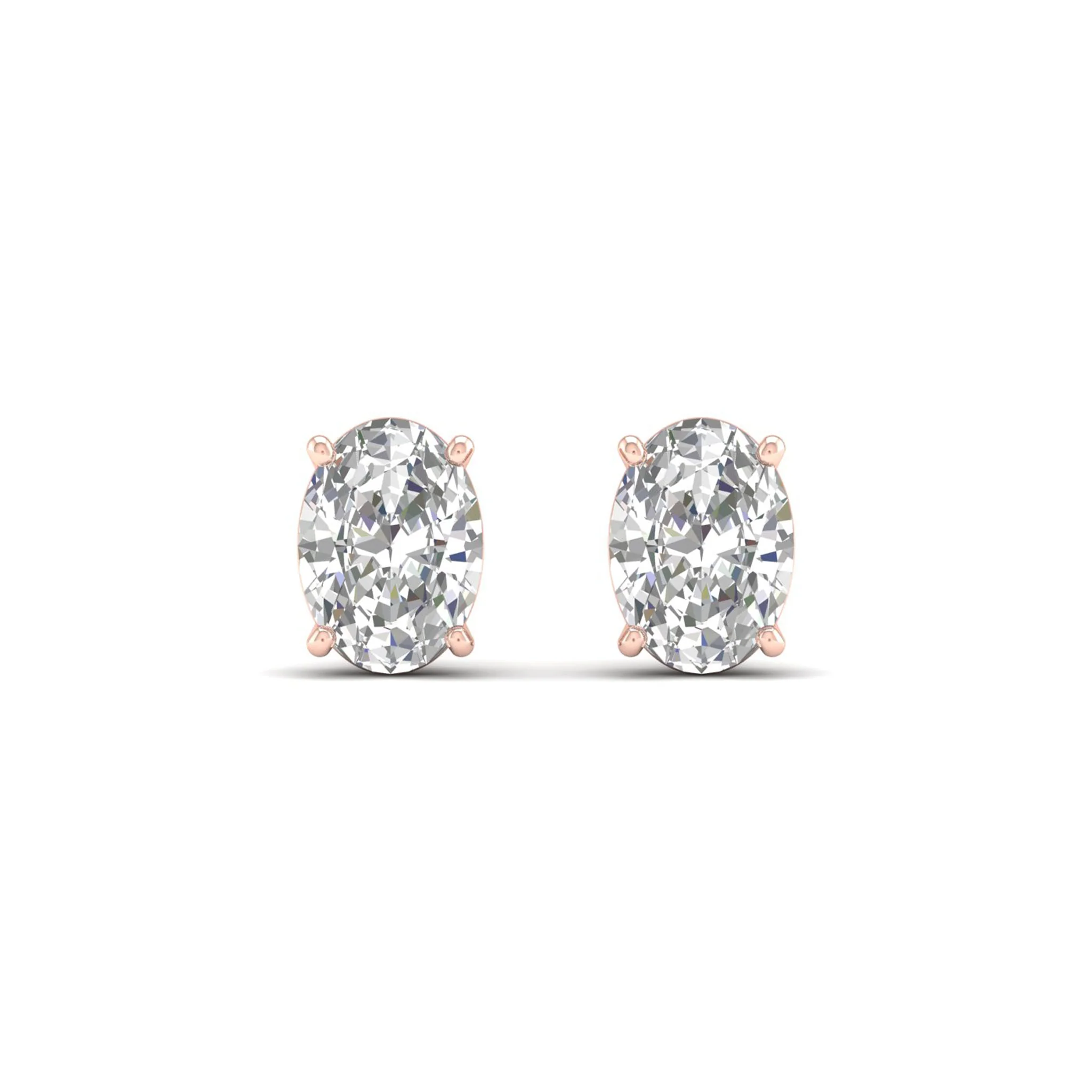 3 Ctw Classic Oval Solitaire Ear Stud - Image 10