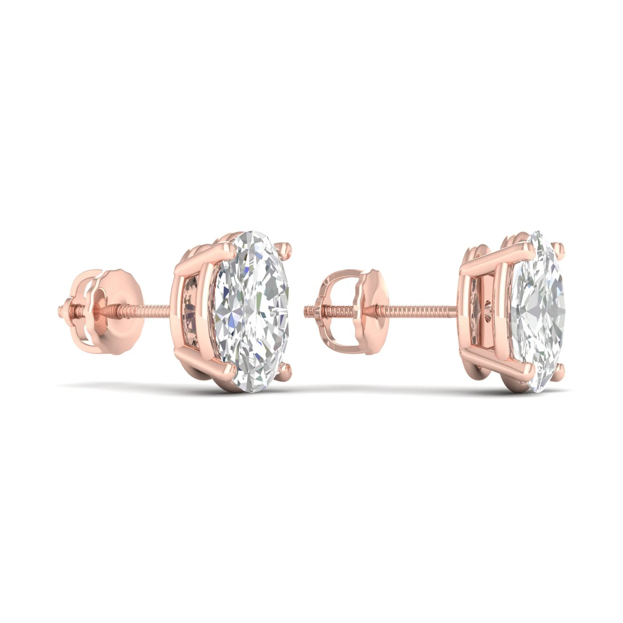3 Ctw Classic Oval Solitaire Ear Stud - Image 12