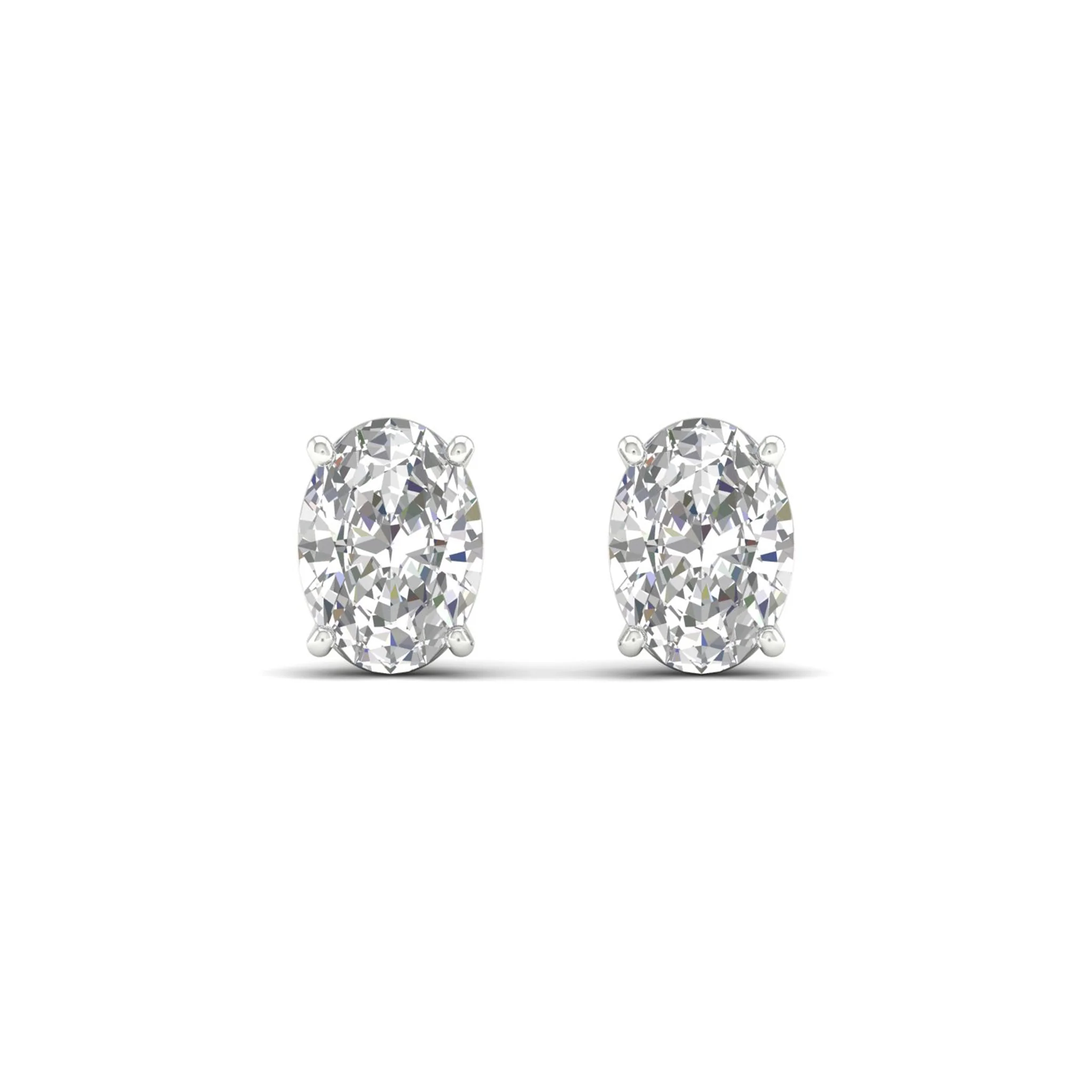 3 Ctw Classic Oval Solitaire Ear Stud - Image 6