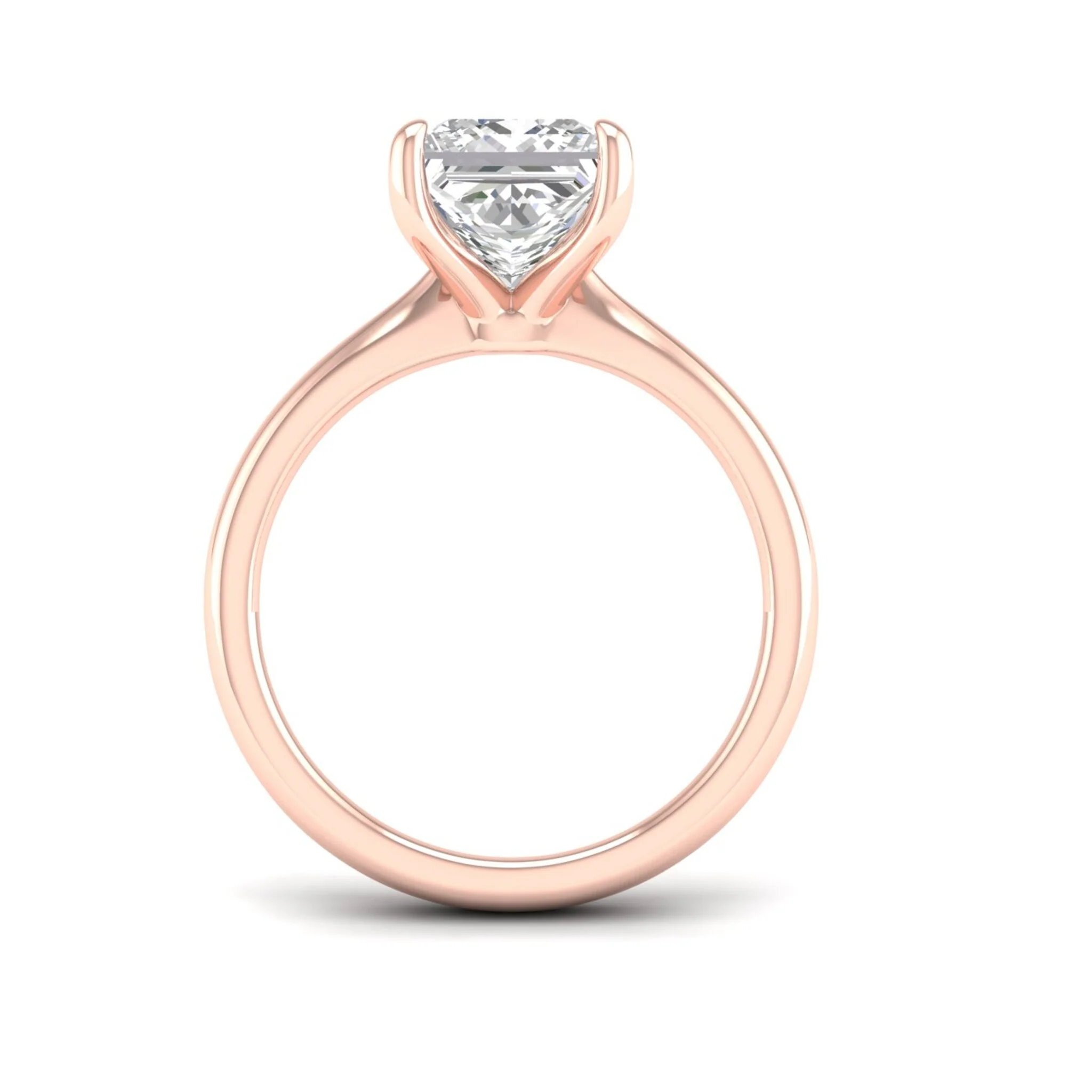 3 ctw Classic Princess Solitaire Ring - Image 10