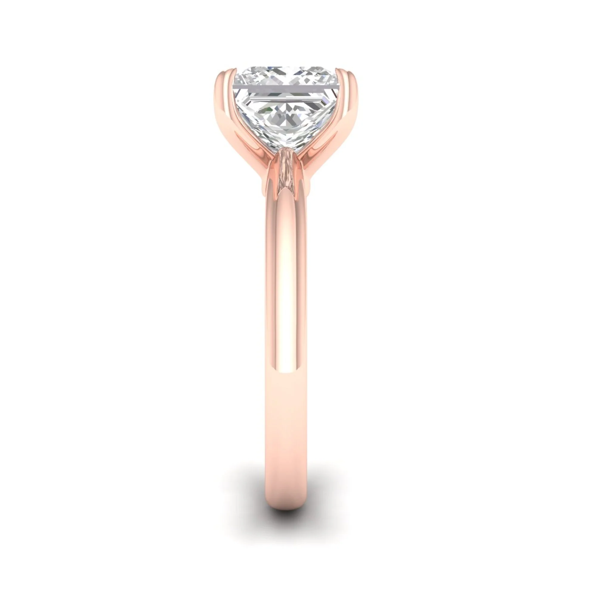 3 ctw Classic Princess Solitaire Ring - Image 11