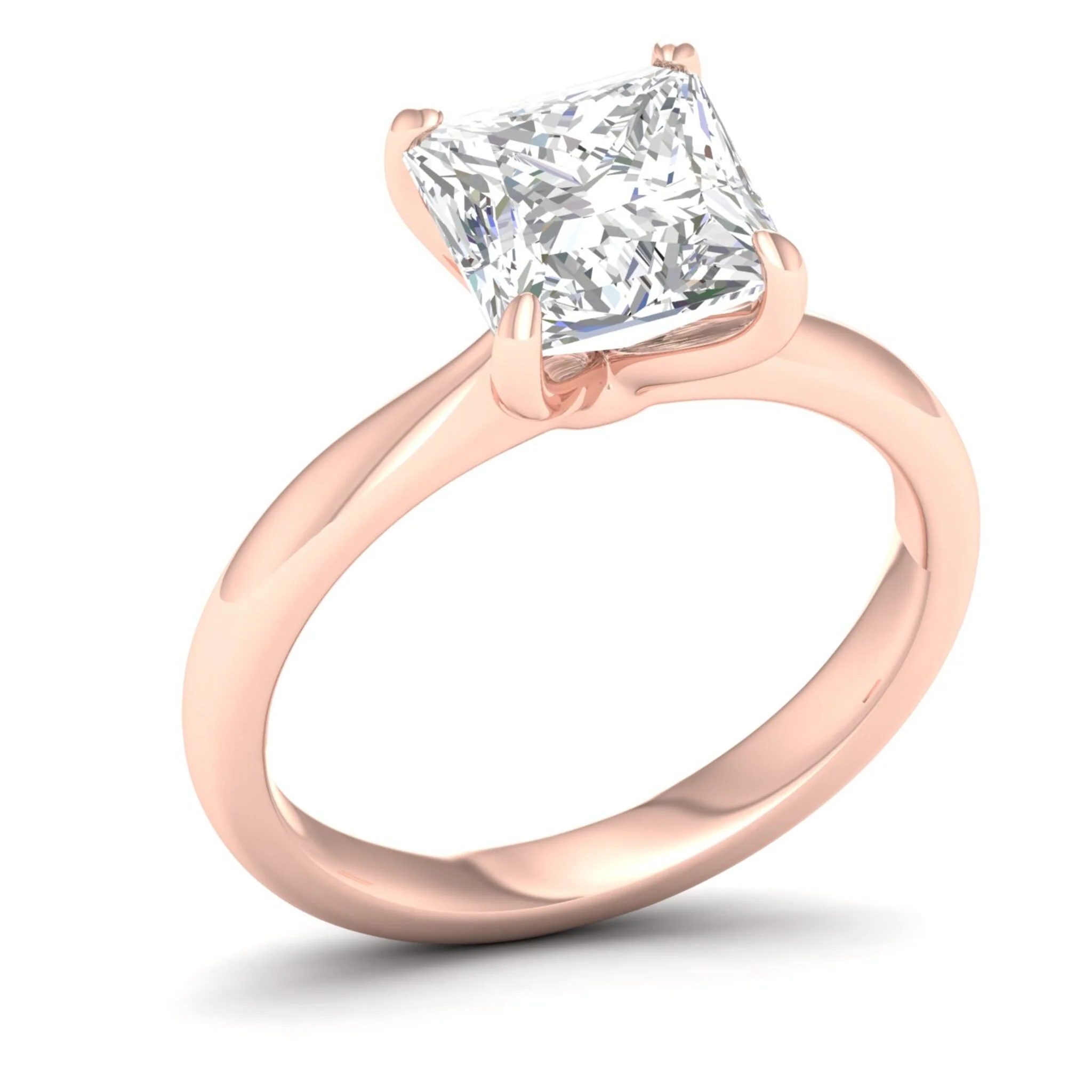 3 ctw Classic Princess Solitaire Ring - Image 12