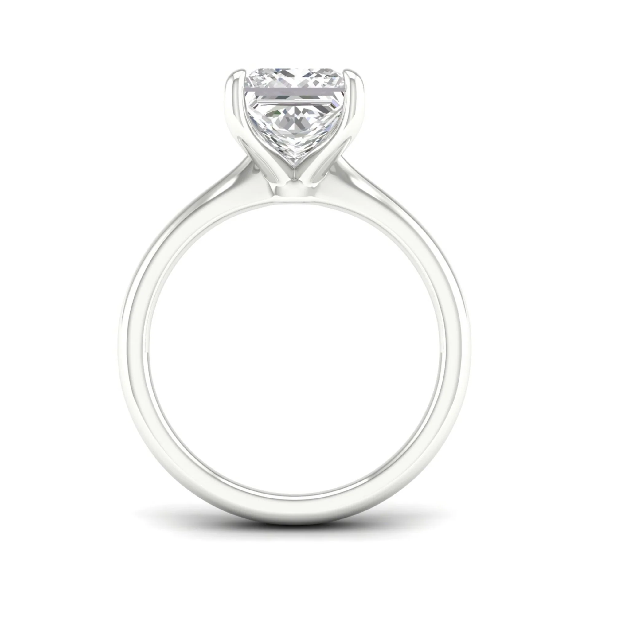 3 ctw Classic Princess Solitaire Ring - Image 6