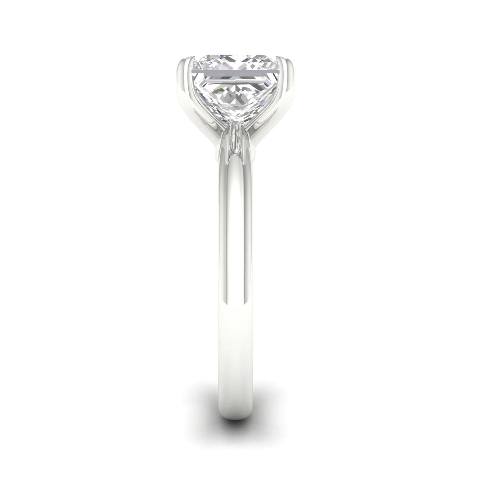 3 ctw Classic Princess Solitaire Ring - Image 7
