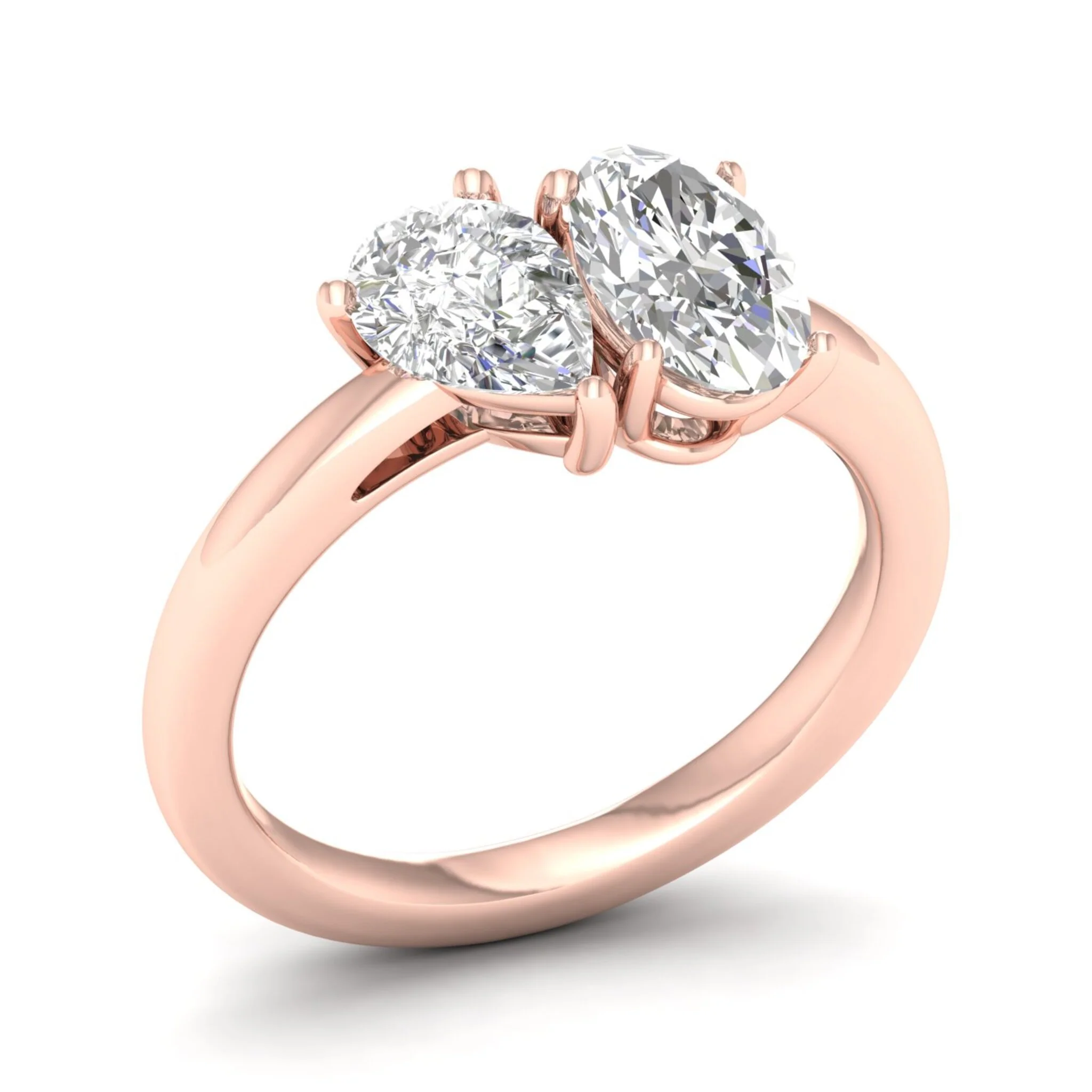3 ctw Pear Oval Noi Ring - Image 10