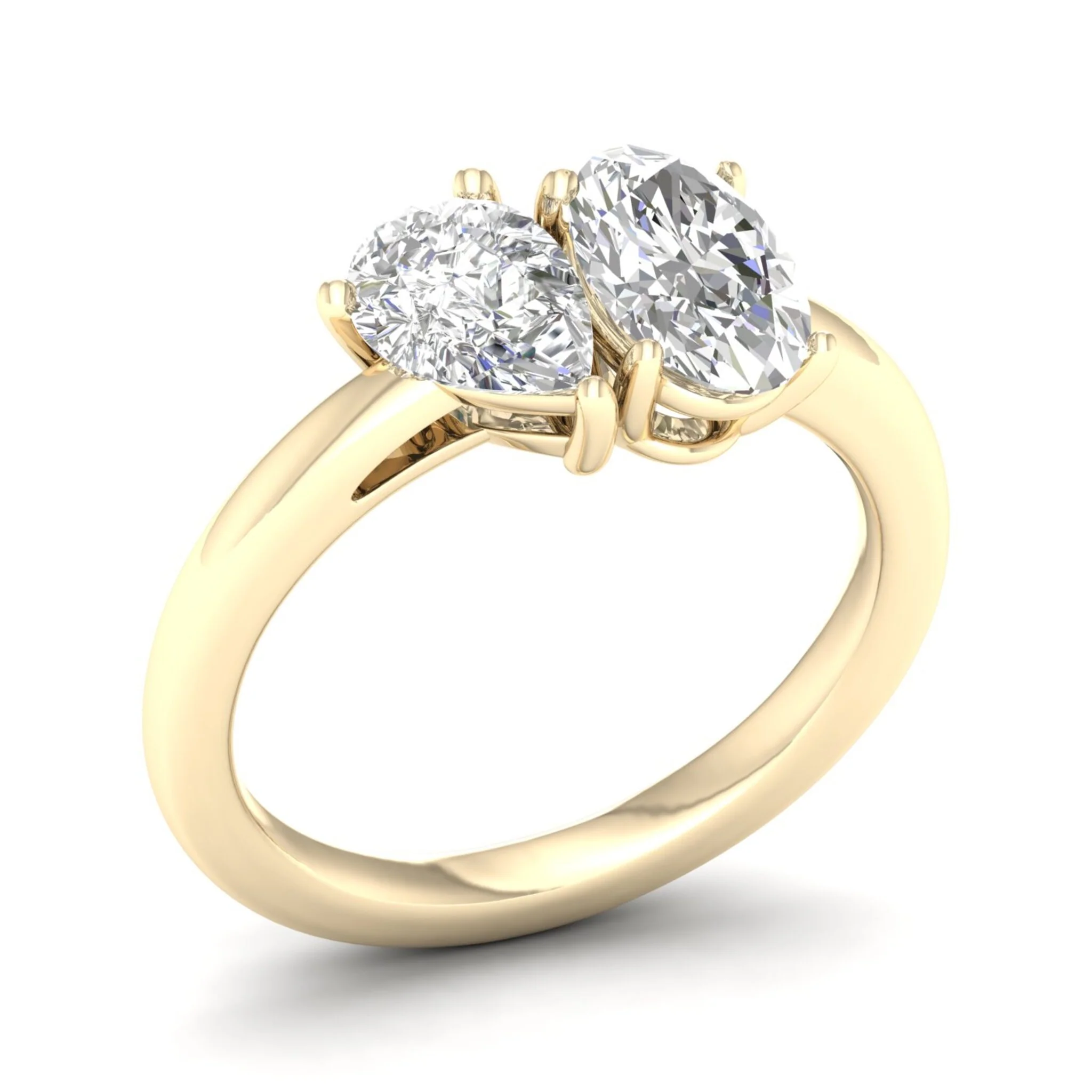 3 ctw Pear Oval Noi Ring - Image 2