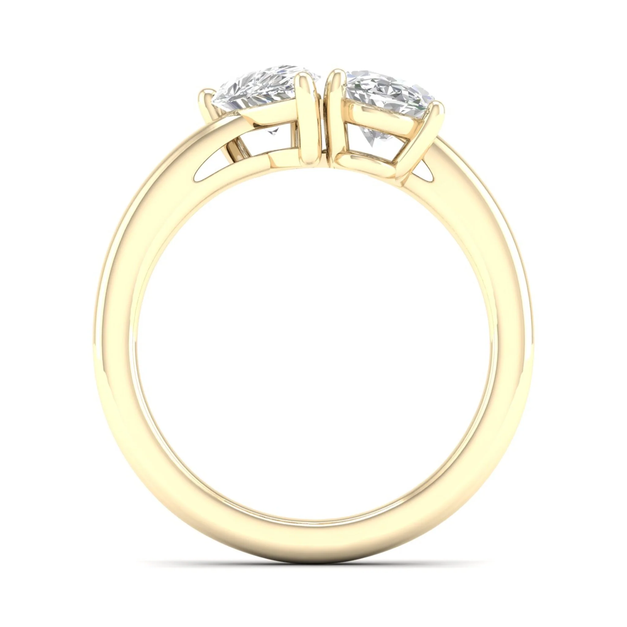 3 ctw Pear Oval Noi Ring - Image 3