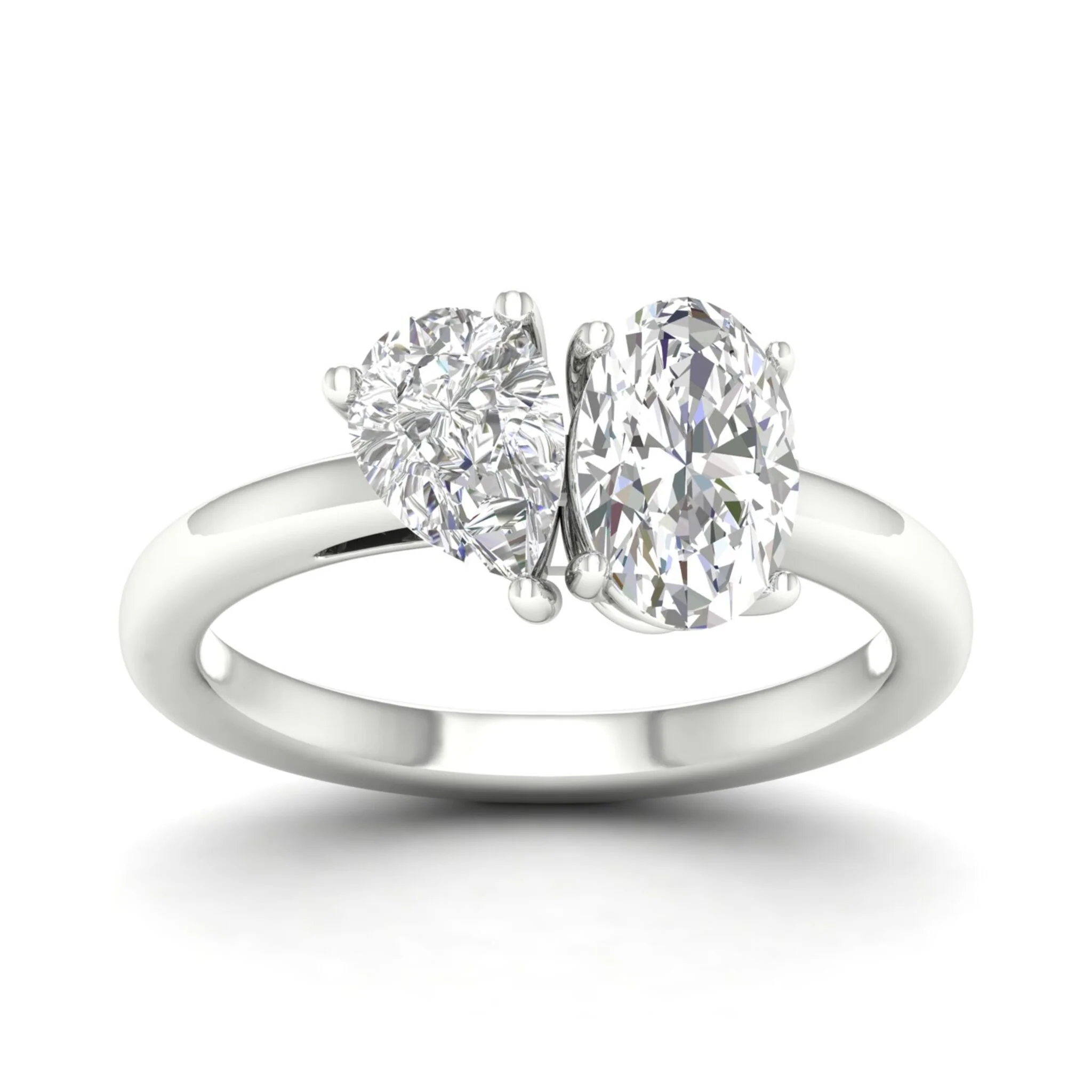 3 ctw Pear Oval Noi Ring - Image 5