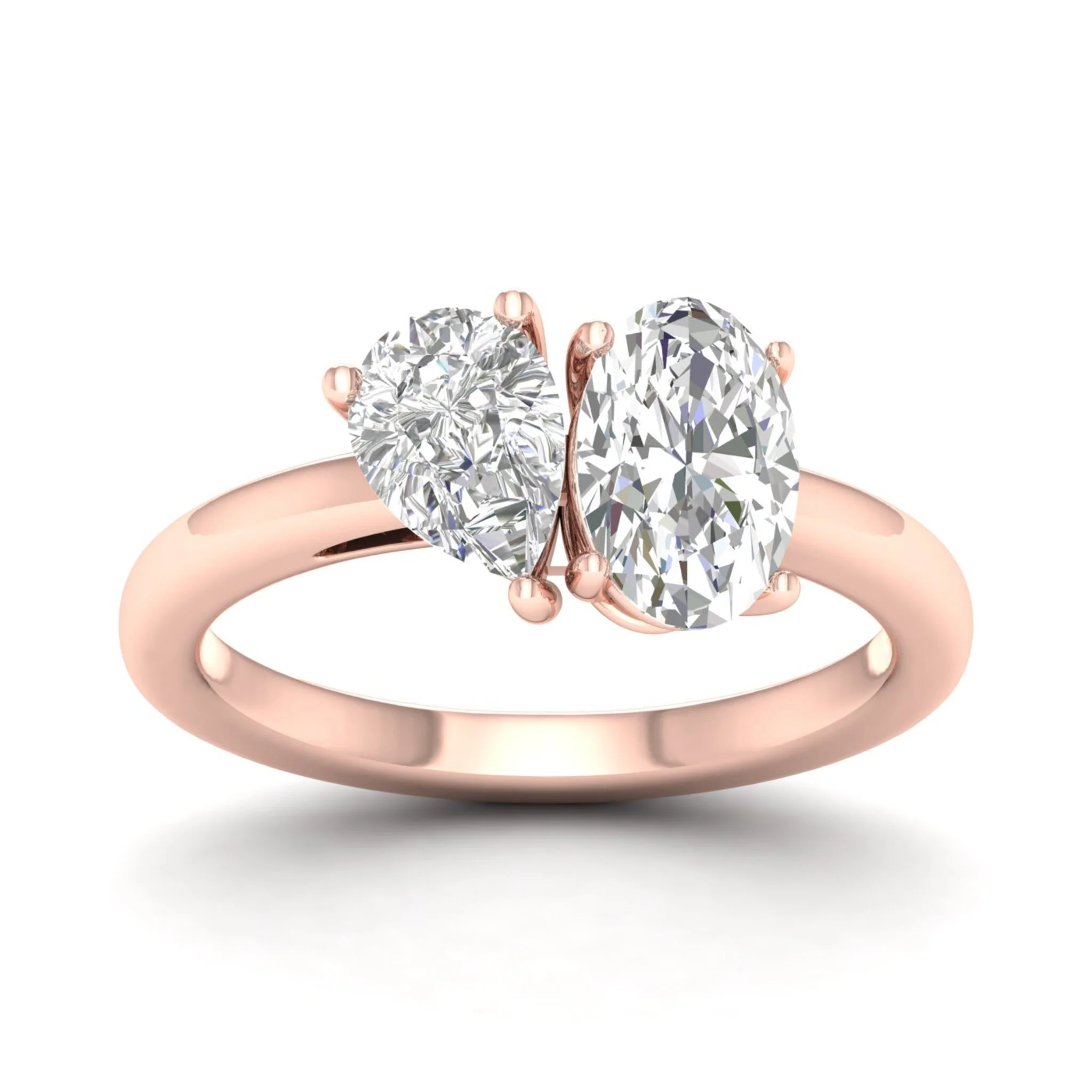 3 ctw Pear Oval Noi Ring - Image 9