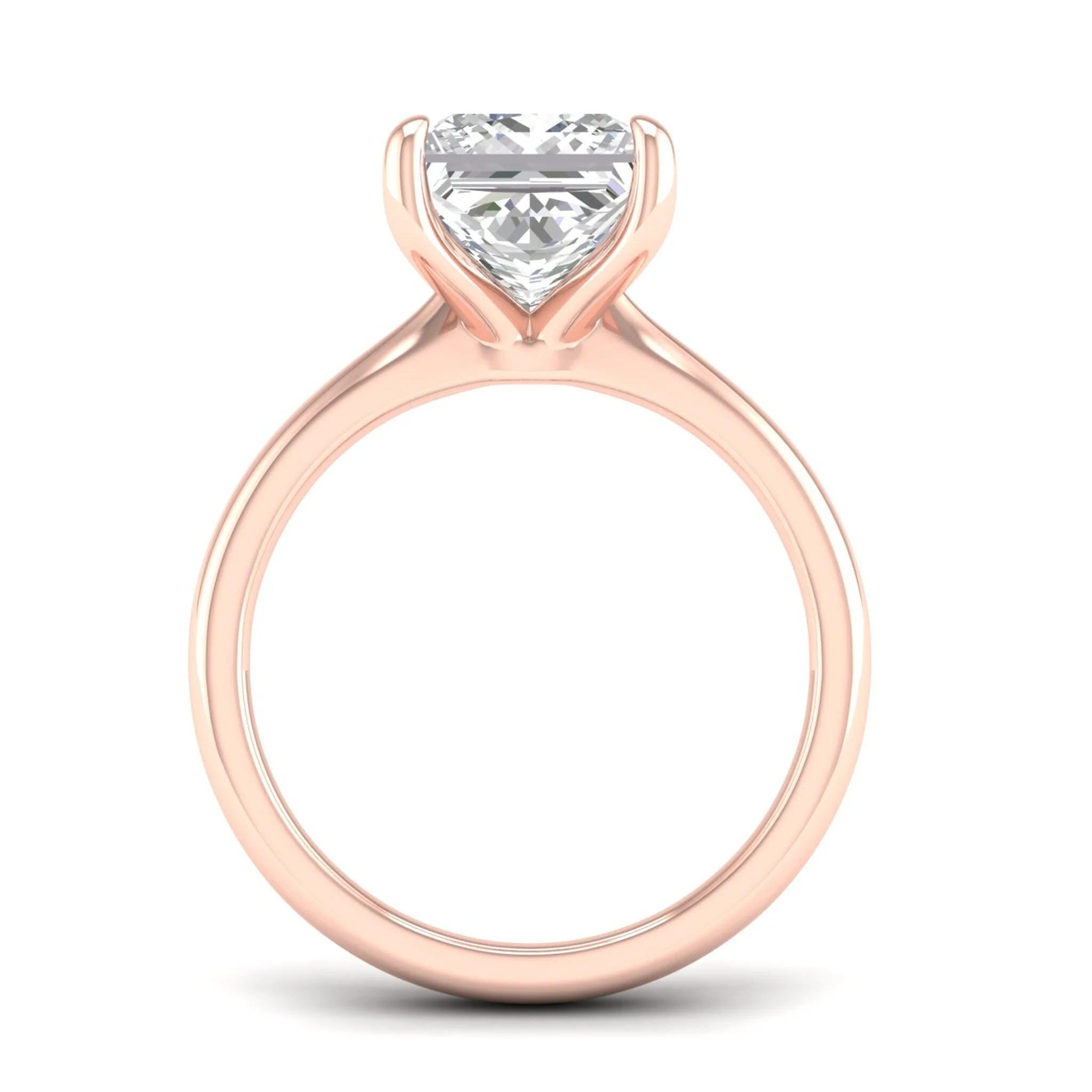 4 ctw Classic Princess Solitaire Ring - Image 10