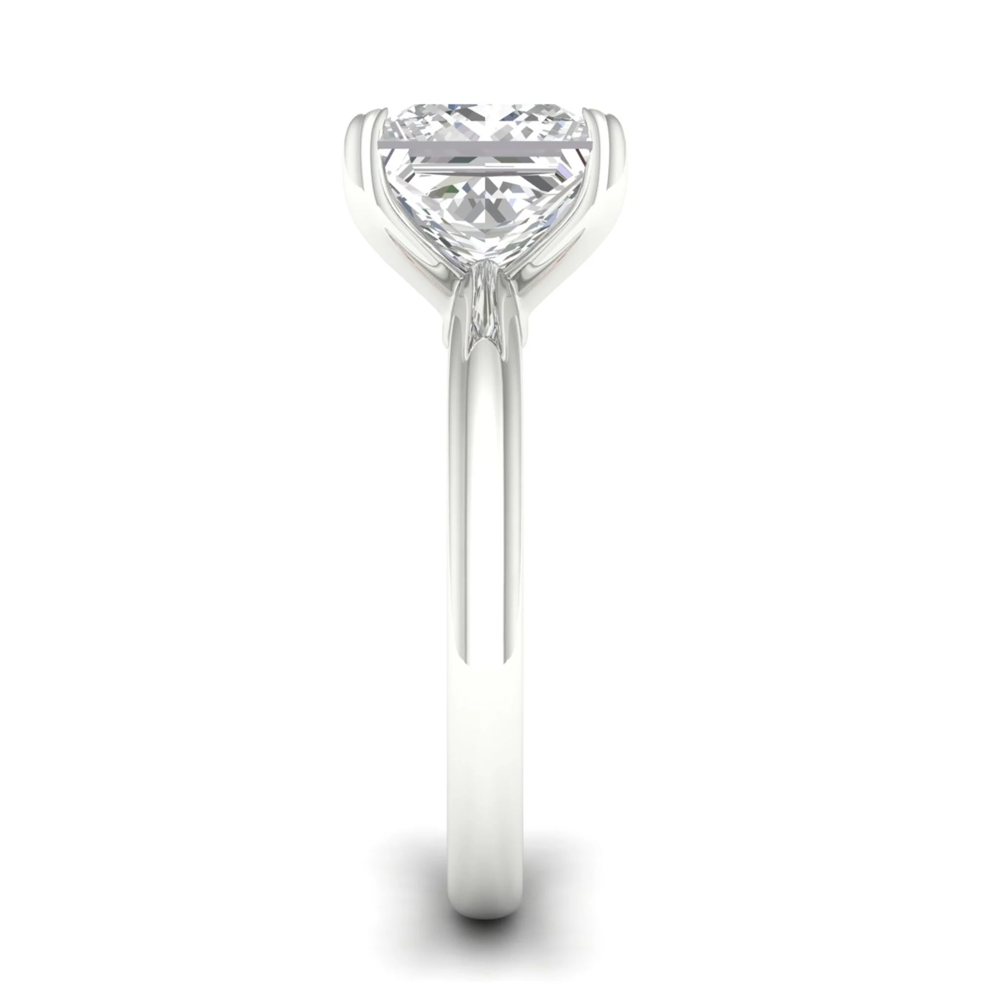 4 ctw Classic Princess Solitaire Ring - Image 7