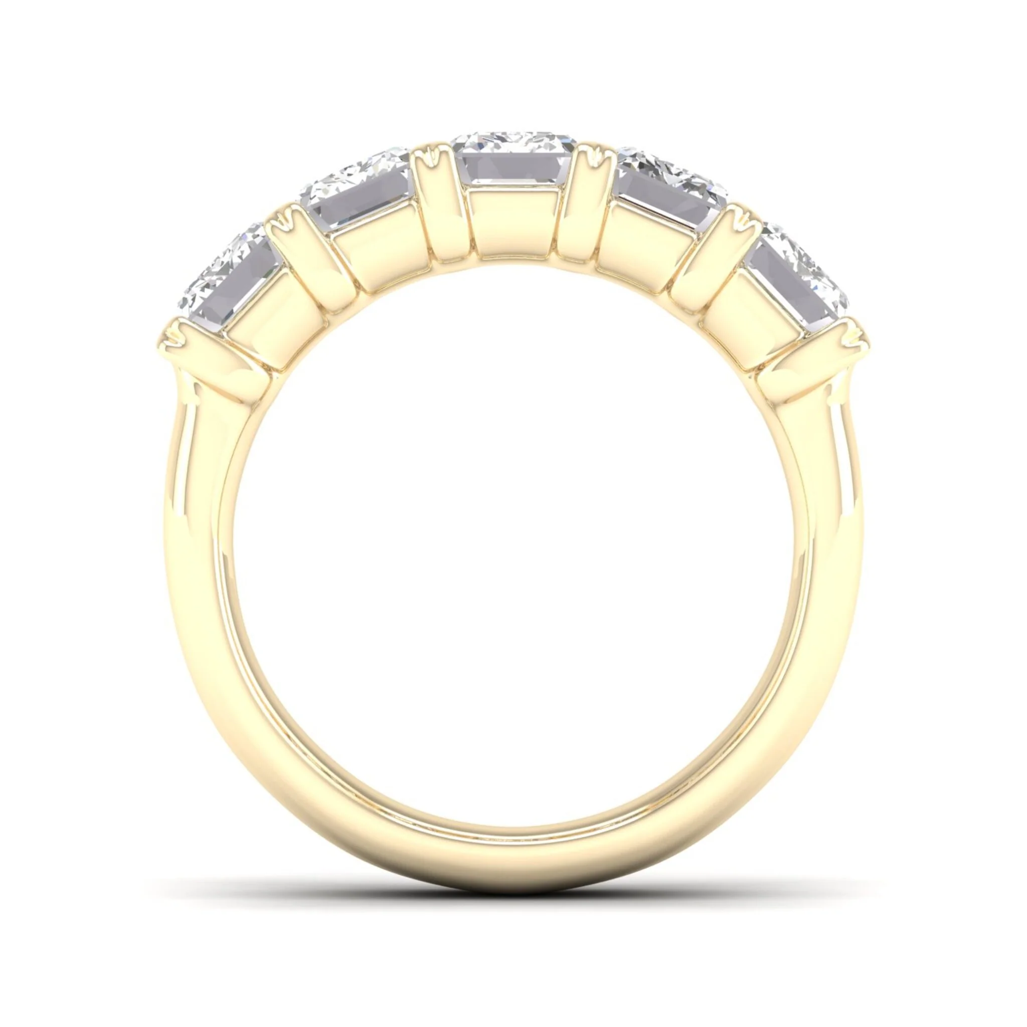 4 ctw Five Stone Emerald Anniversary Band - Image 3