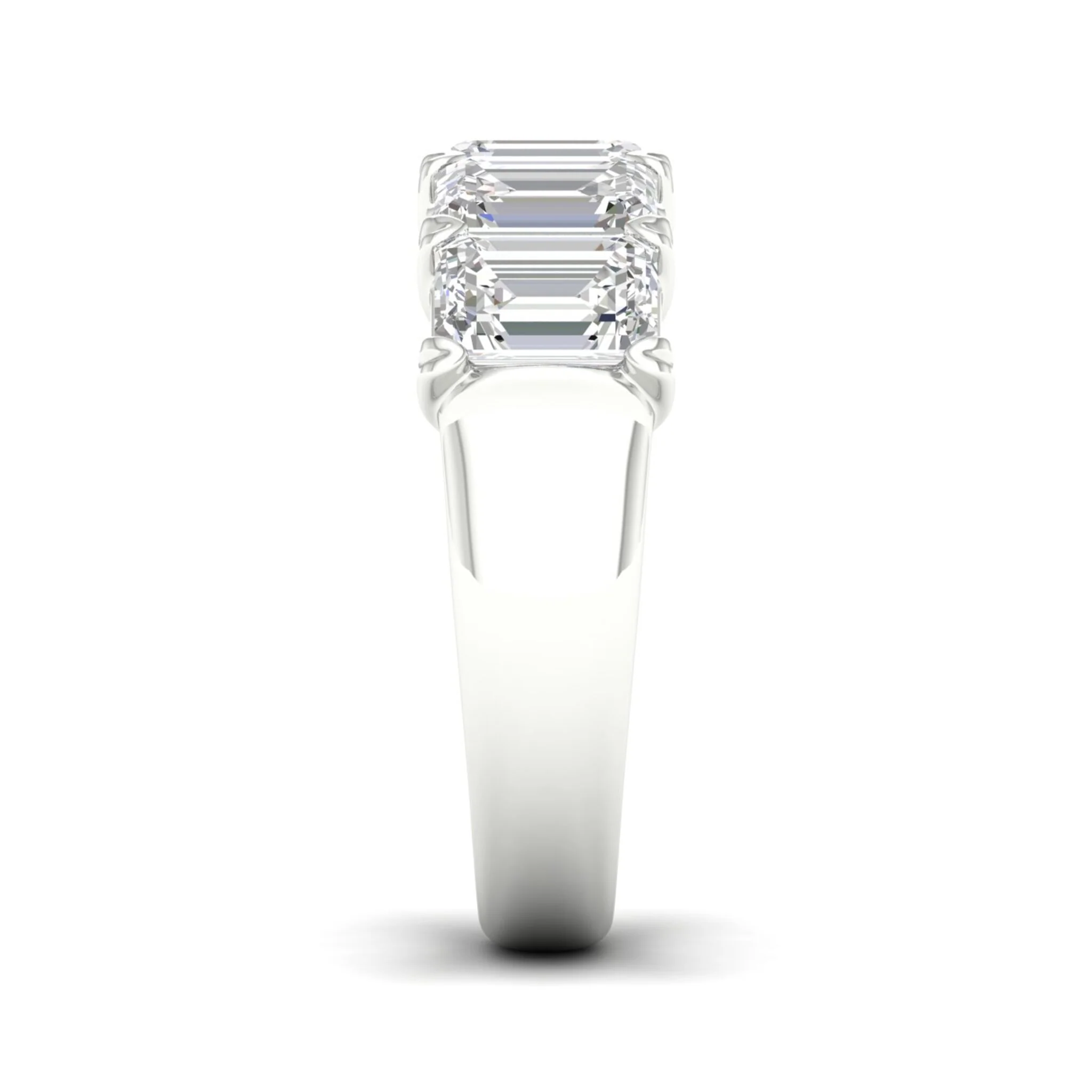 4 ctw Five Stone Emerald Anniversary Band - Image 7