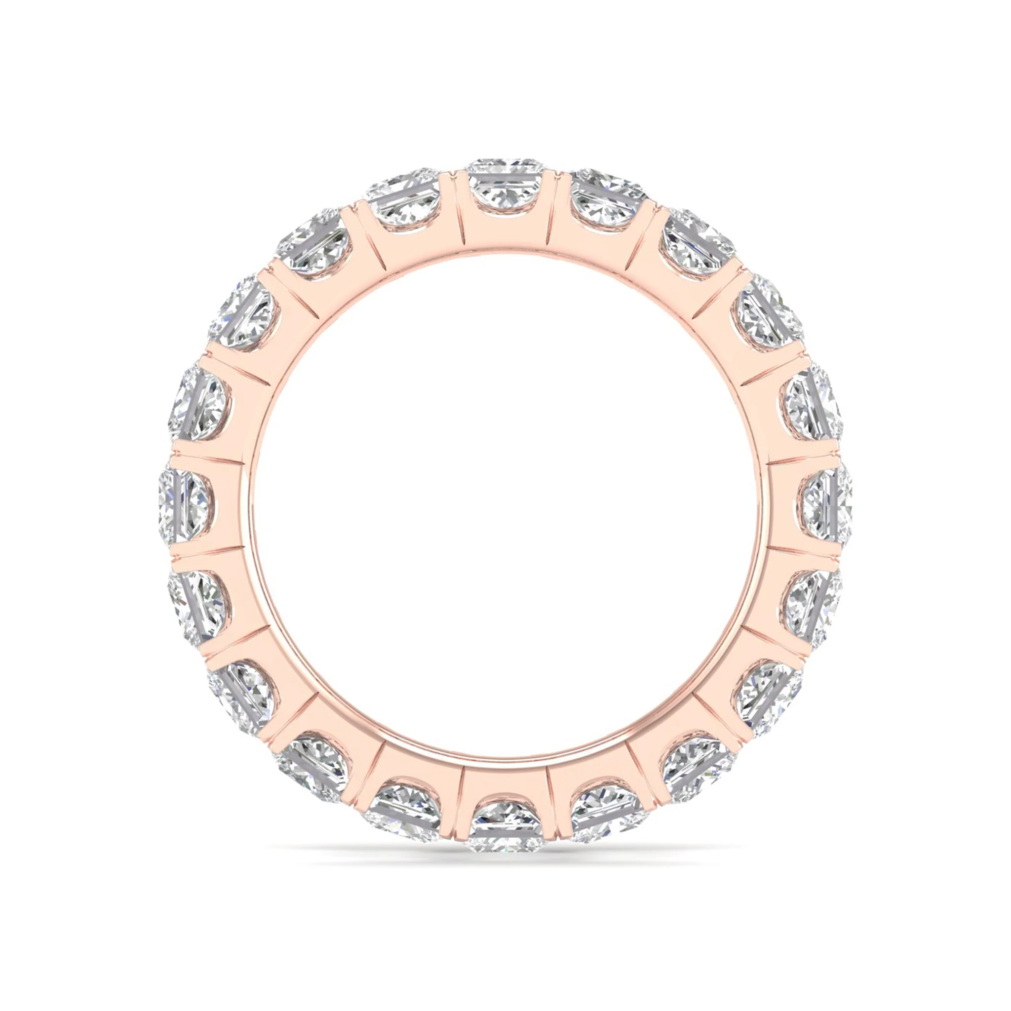 4 ctw Princess Eternity Band - Image 11