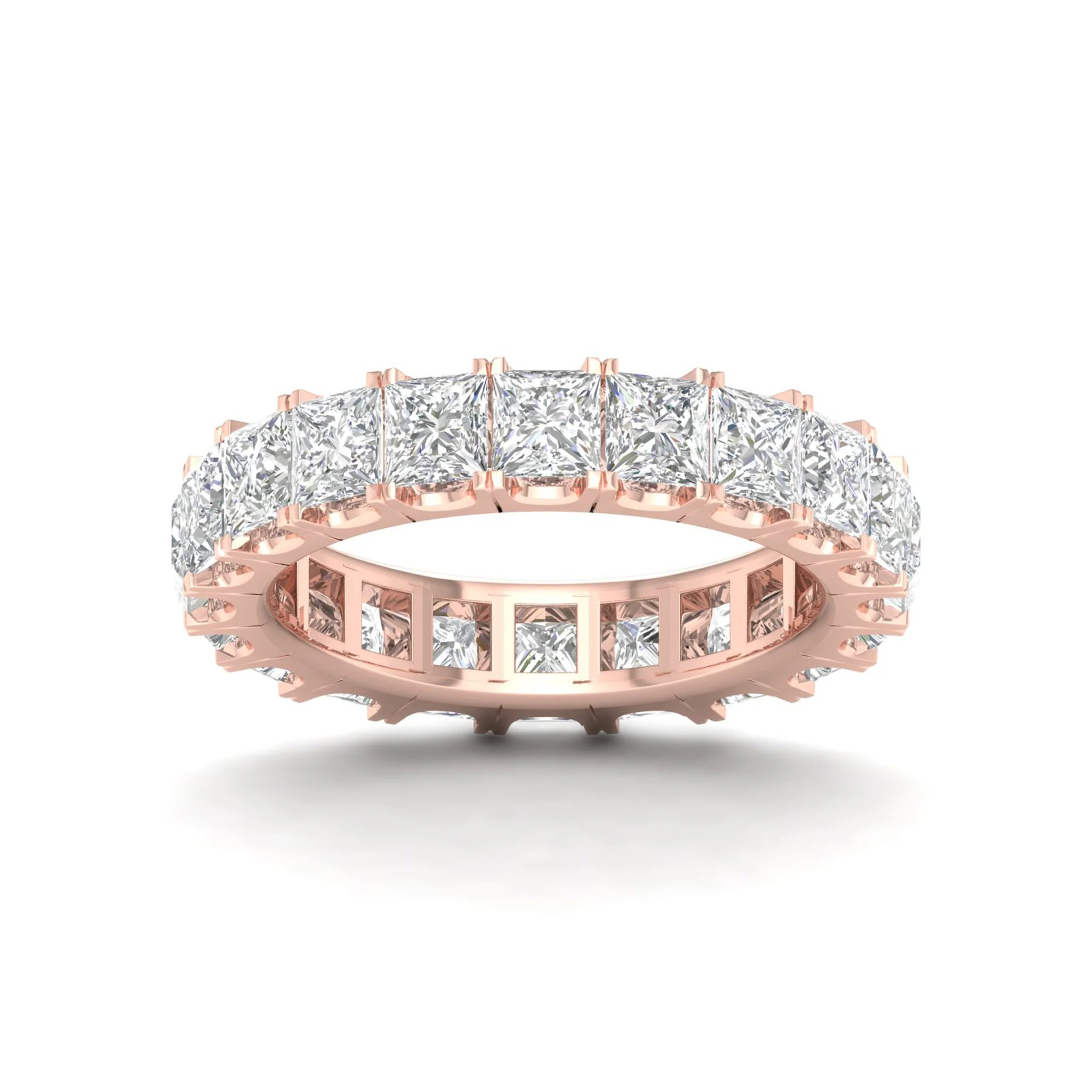 4 ctw Princess Eternity Band - Image 9