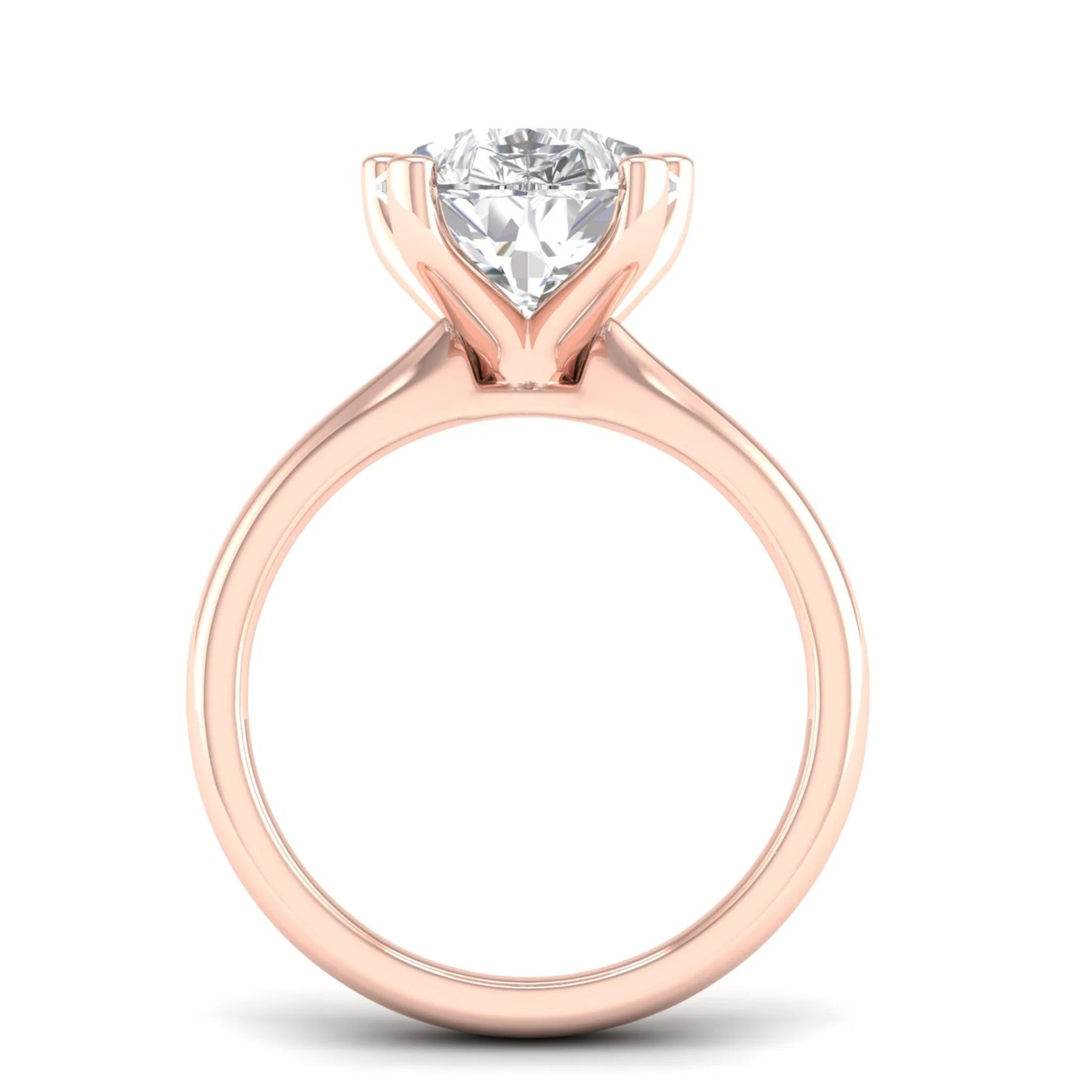 5 Ctw Classic Pear Solitaire Ring - Image 10