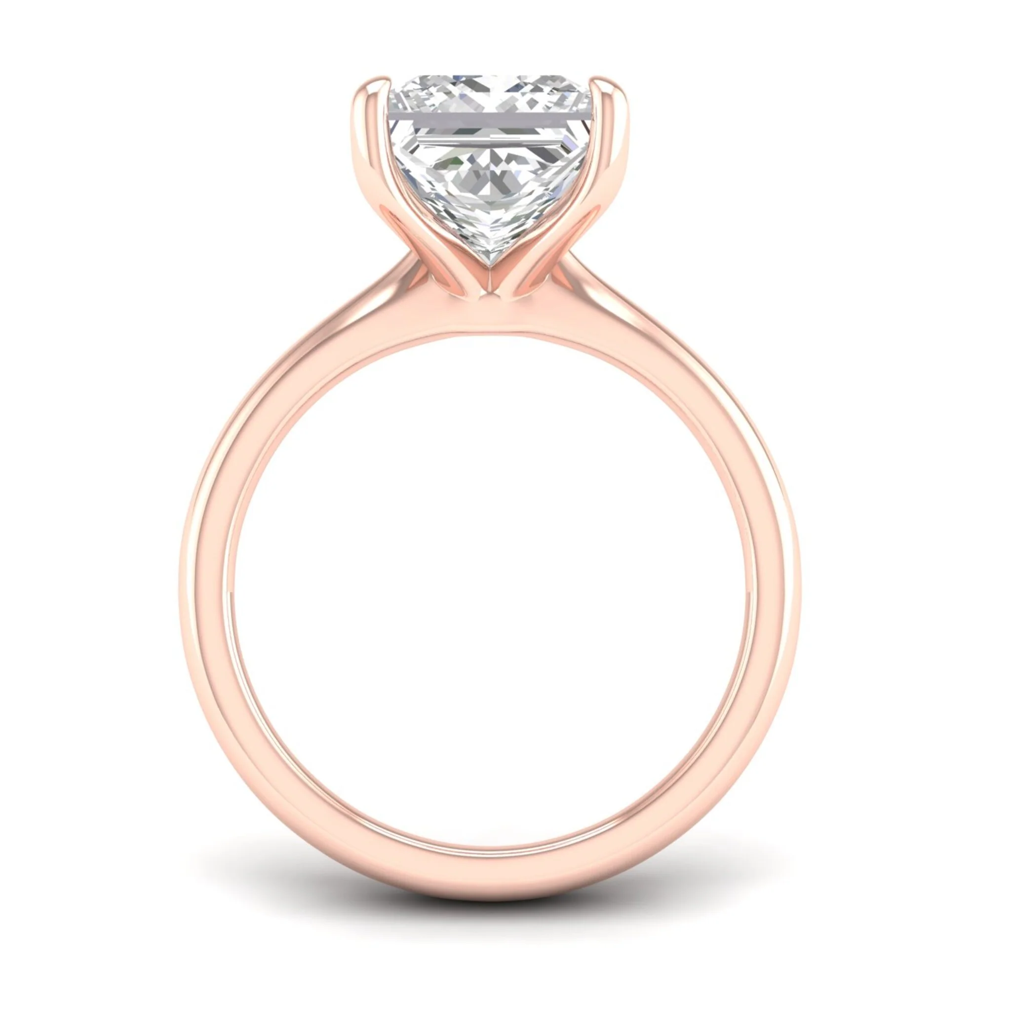 5 ctw Classic Princess Solitaire Ring - Image 10