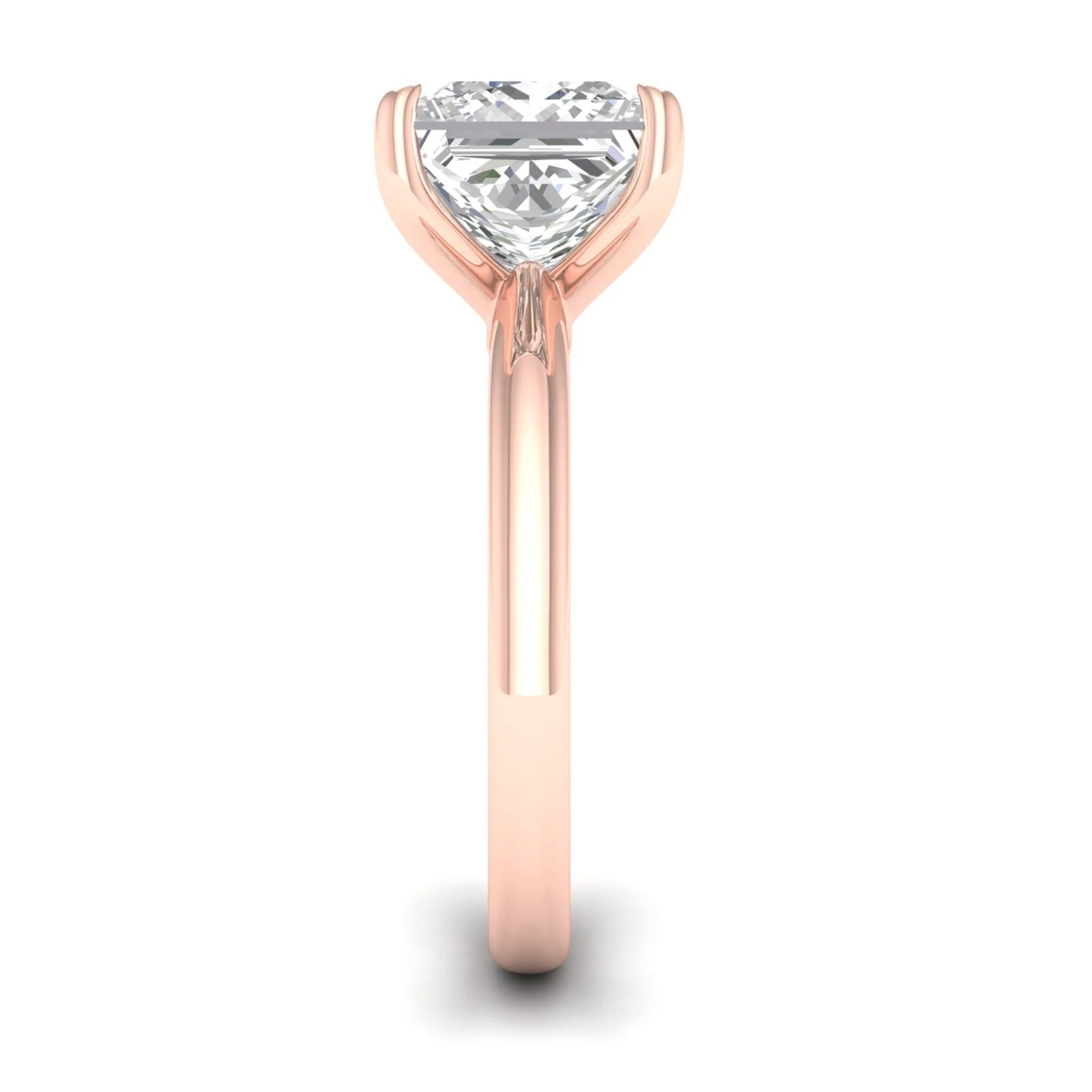 5 ctw Classic Princess Solitaire Ring - Image 11
