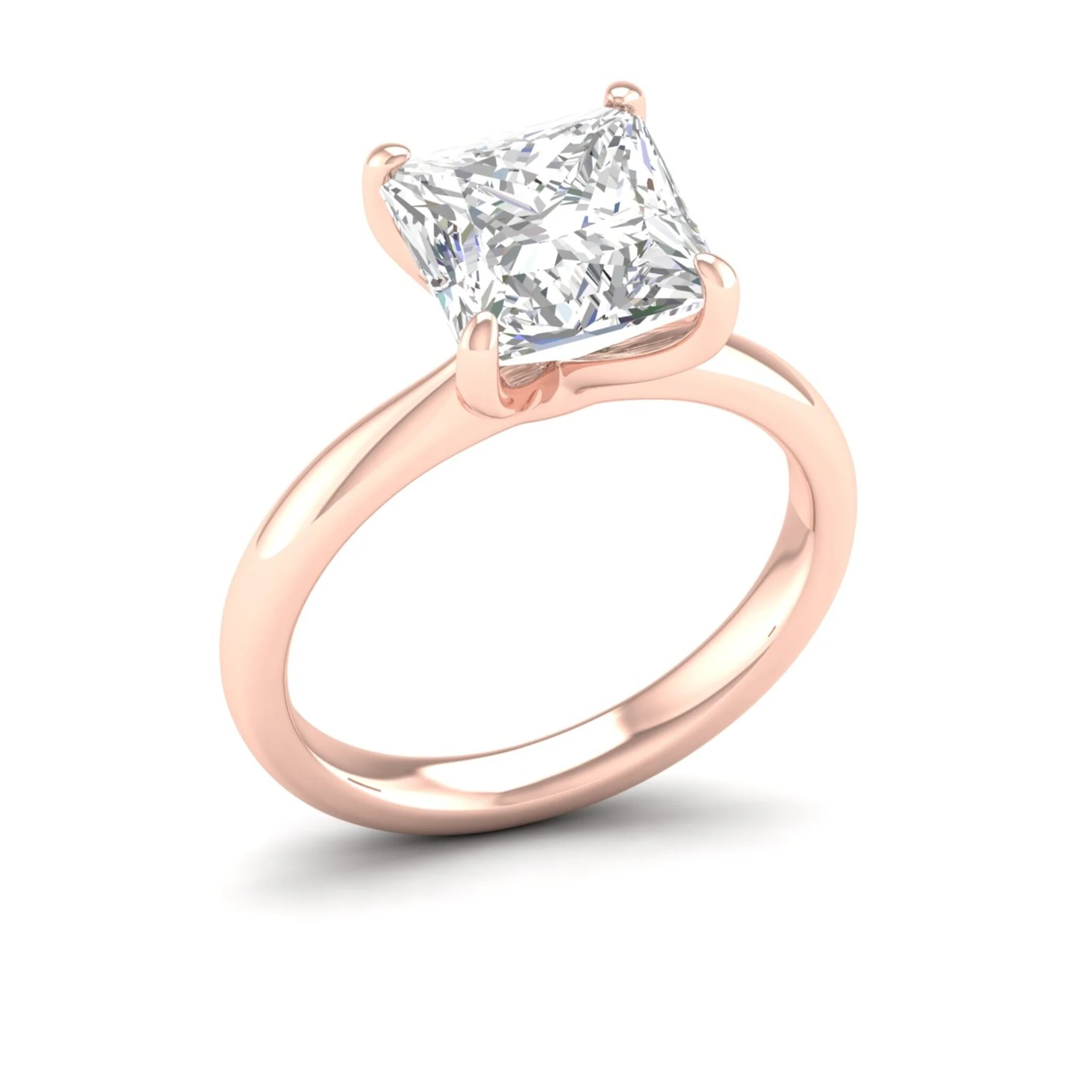 5 ctw Classic Princess Solitaire Ring - Image 12