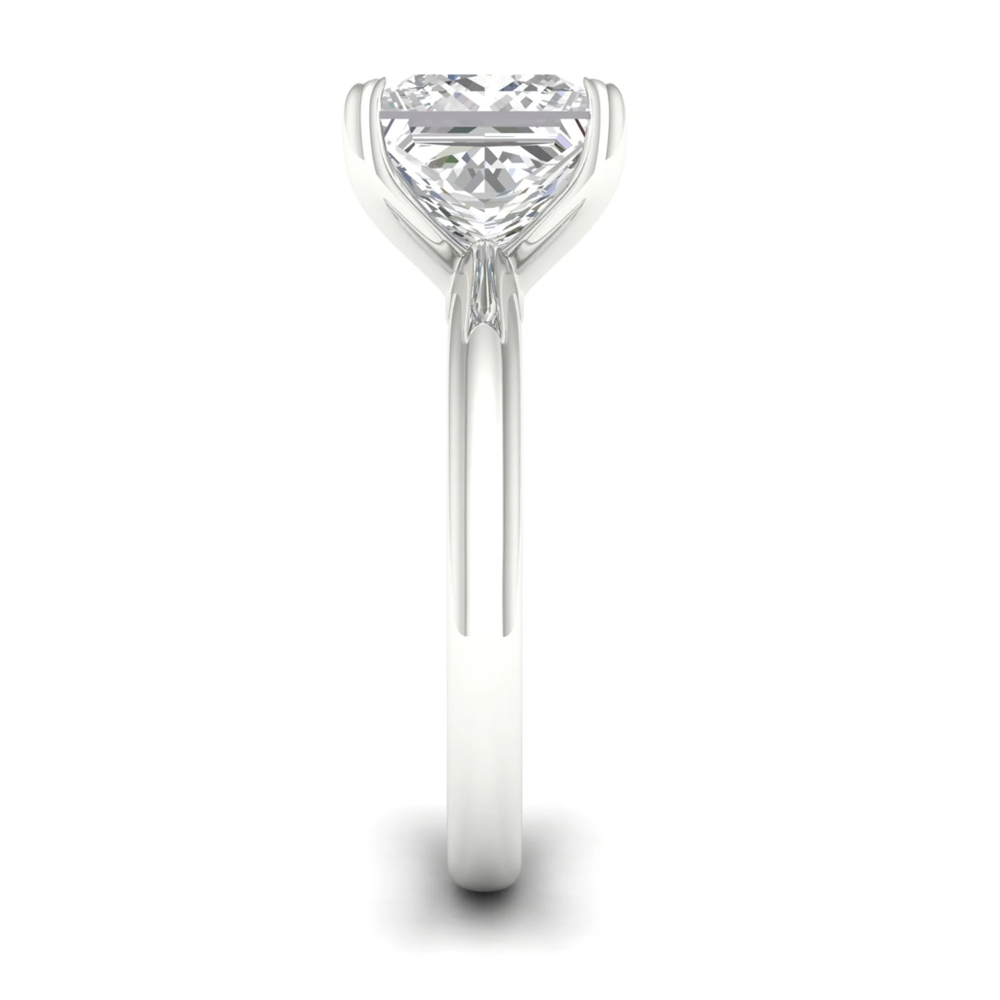 5 ctw Classic Princess Solitaire Ring - Image 7