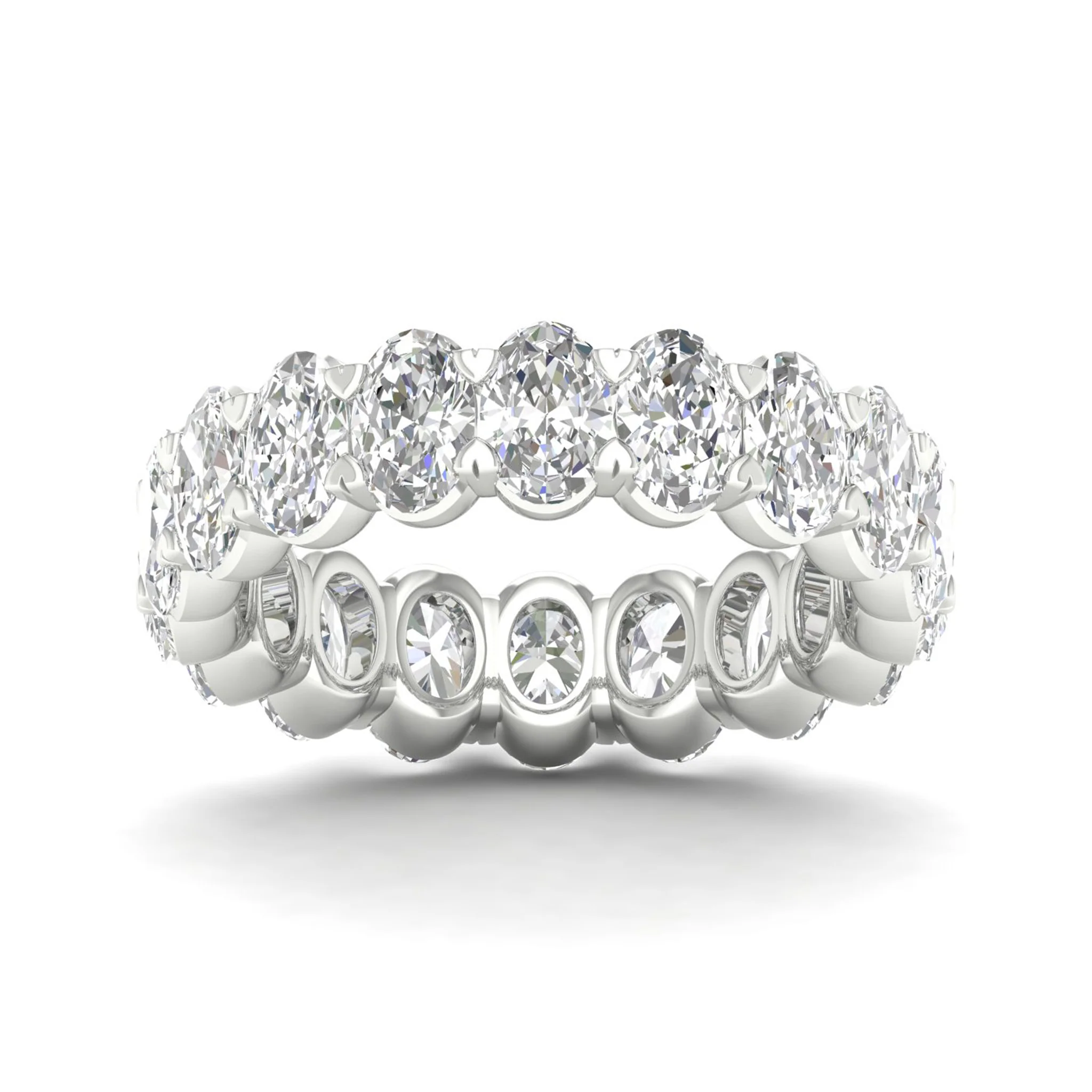 5 ctw Oval Eternity Band - Image 5