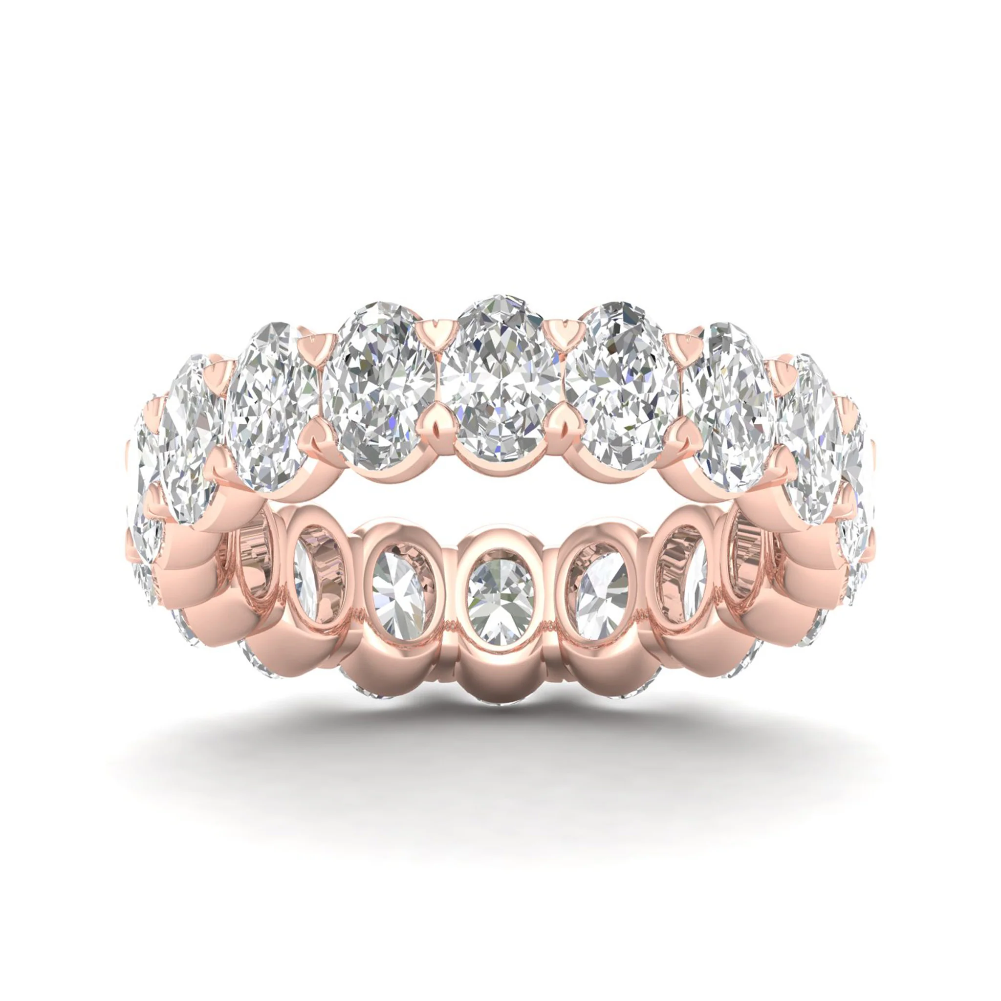 5 ctw Oval Eternity Band - Image 9