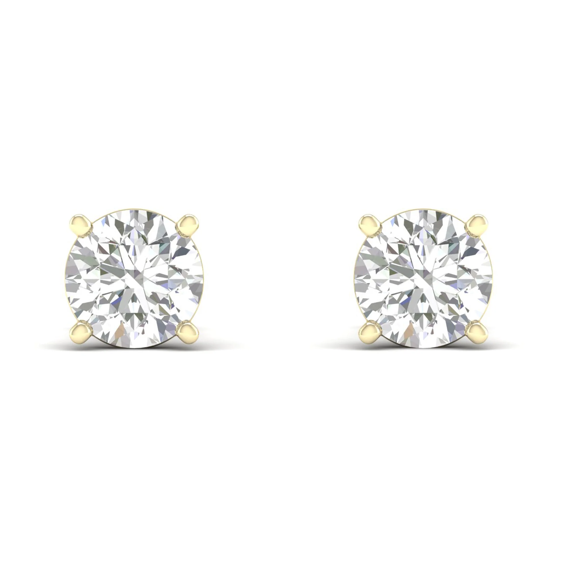 7 ctw Classic Round Solitaire Ear Stud - Image 11